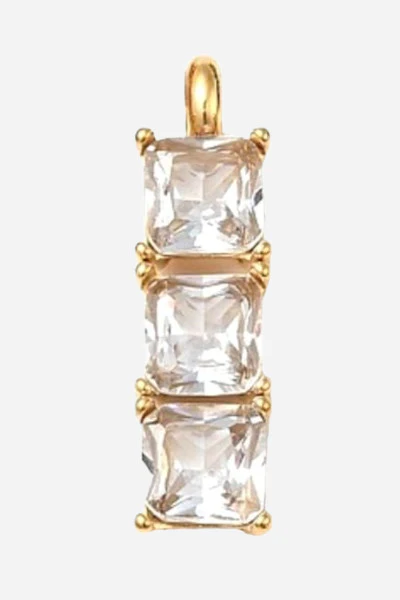 Farrah B 3 Clear Gem Charm