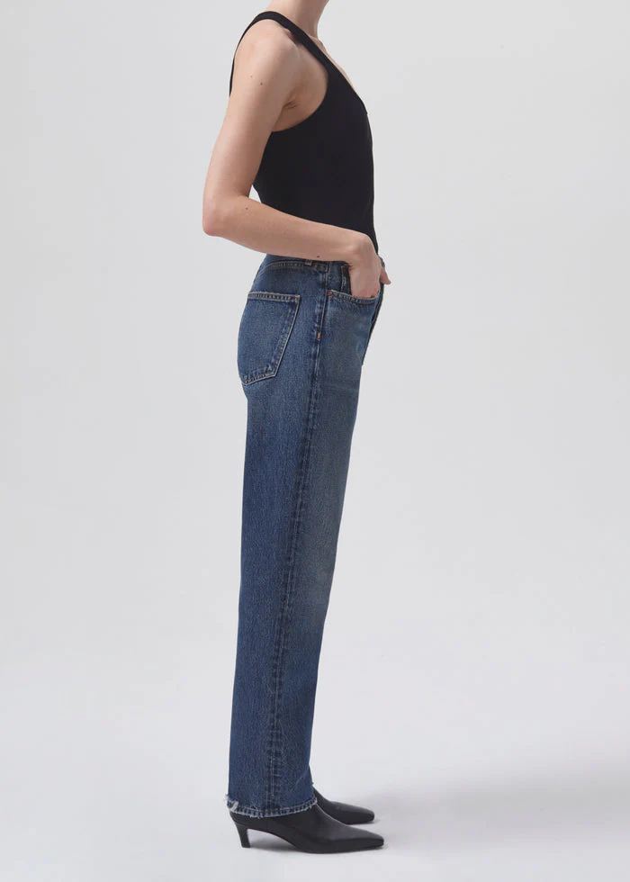 Agolde 90'S Pinch Waist High Rise Straight Jeans in Playground - Image 4