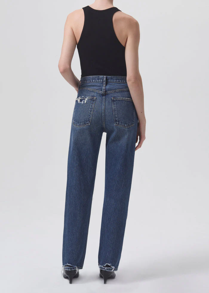 Agolde 90'S Pinch Waist High Rise Straight Jeans in Playground - Image 5