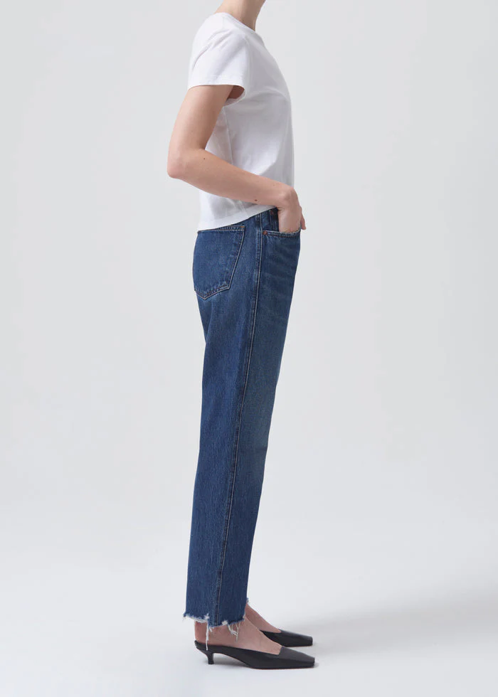 Agolde 90'S Pinch Waist High Rise Straight Jeans in Swindle - Image 3