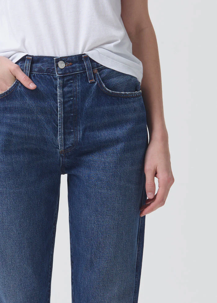 Agolde 90'S Pinch Waist High Rise Straight Jeans in Swindle - Image 4
