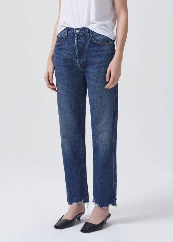 Agolde 90'S Pinch Waist High Rise Straight Jeans in Swindle - Image 5