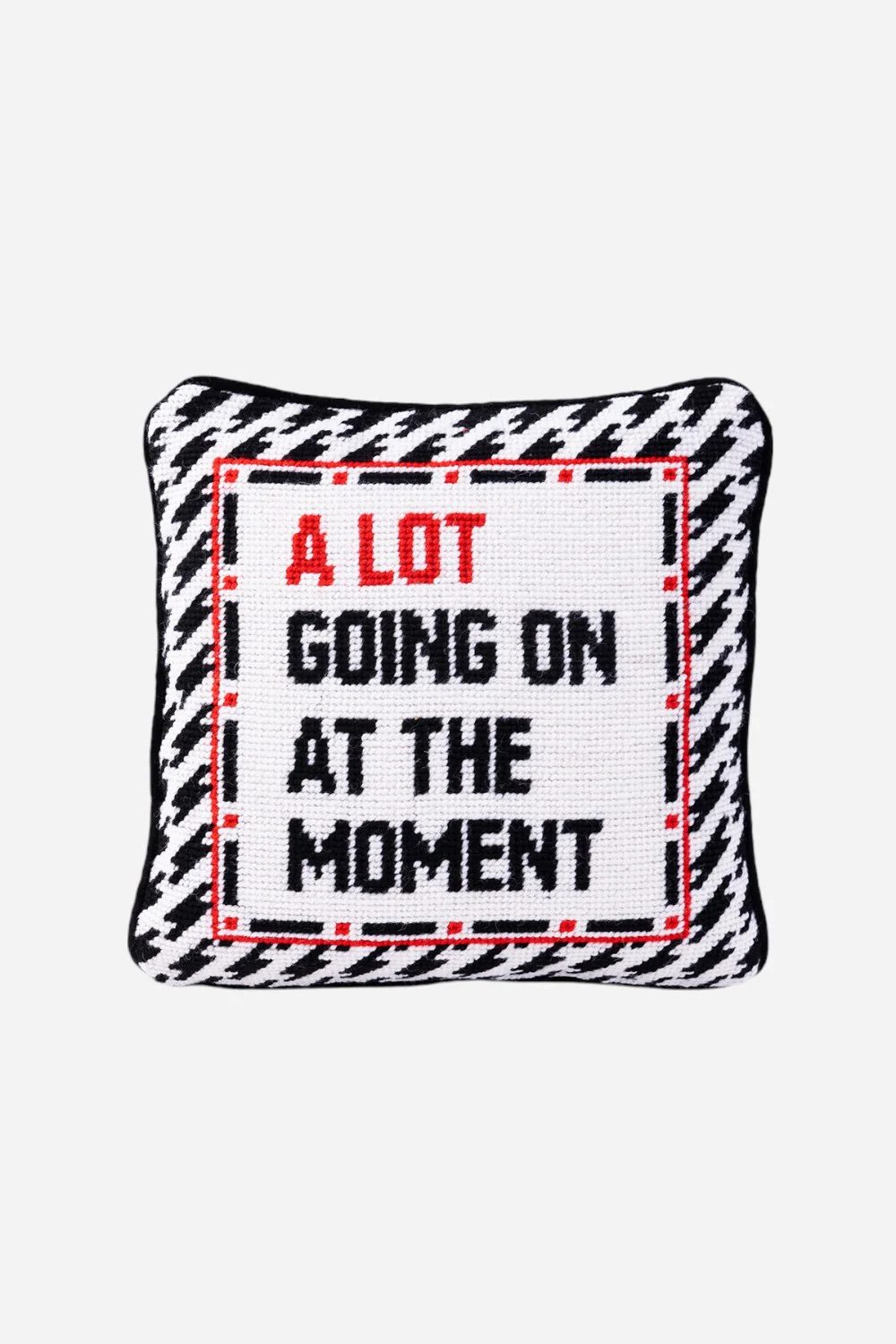 Furbish A Lot Going On Neeplepoint Pillow
