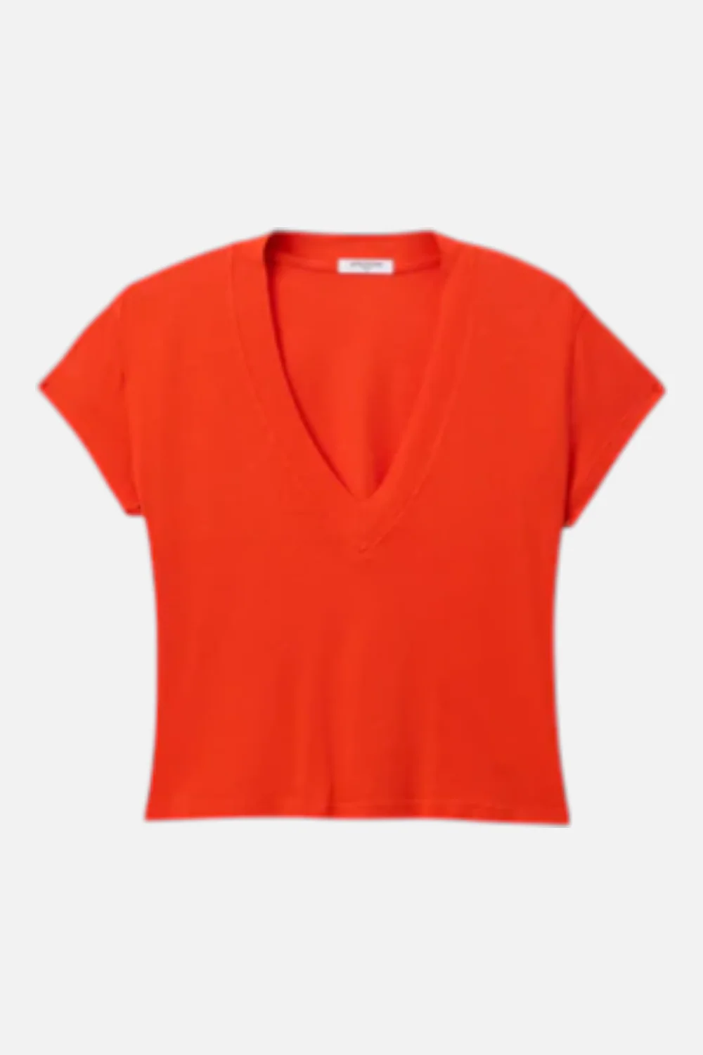 Perfect White Tee Alanis V Neck Tee in Tomato - Image 5