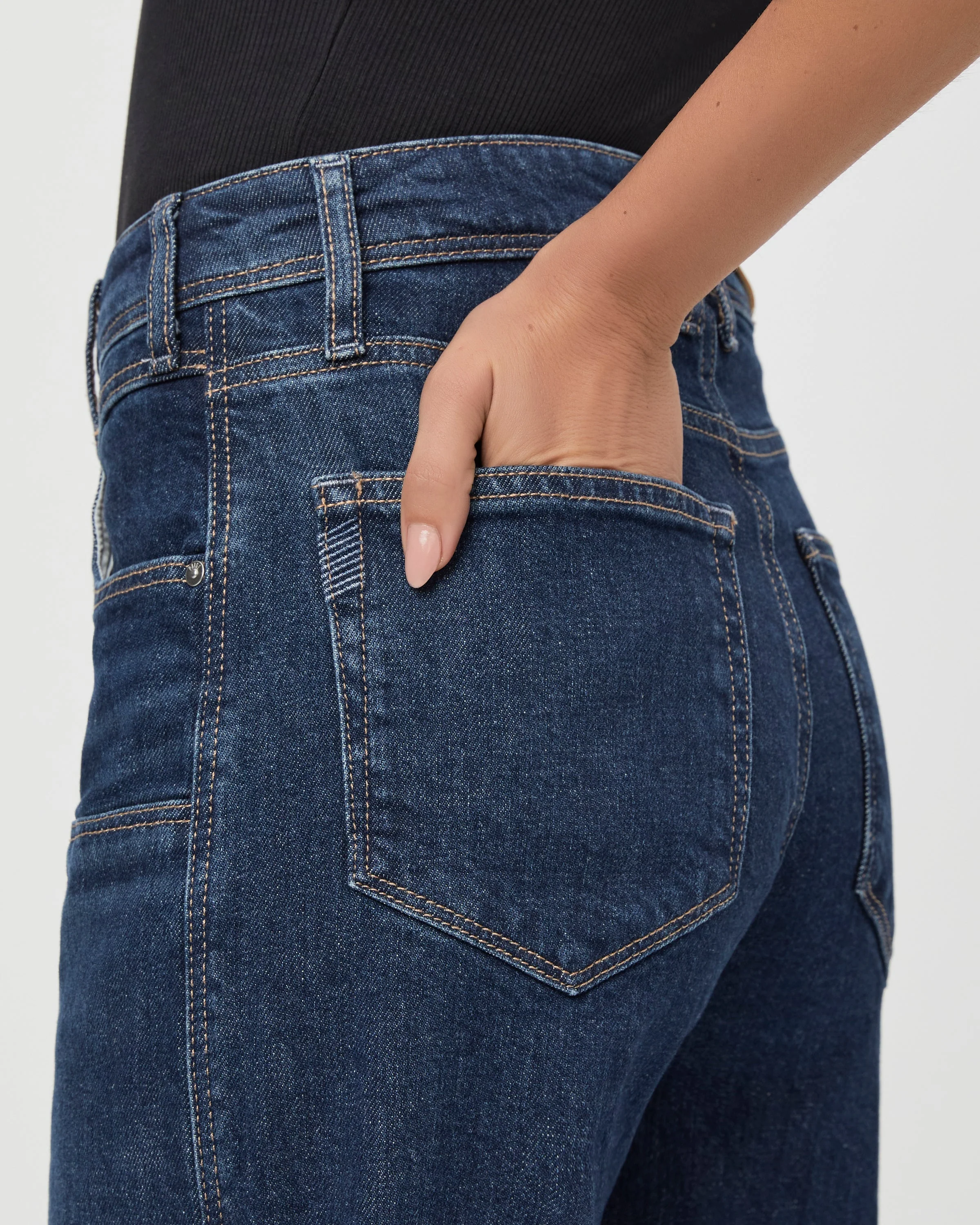 Paige Alexis Workwear Barrel Jeans in Gracie Lou - Image 5