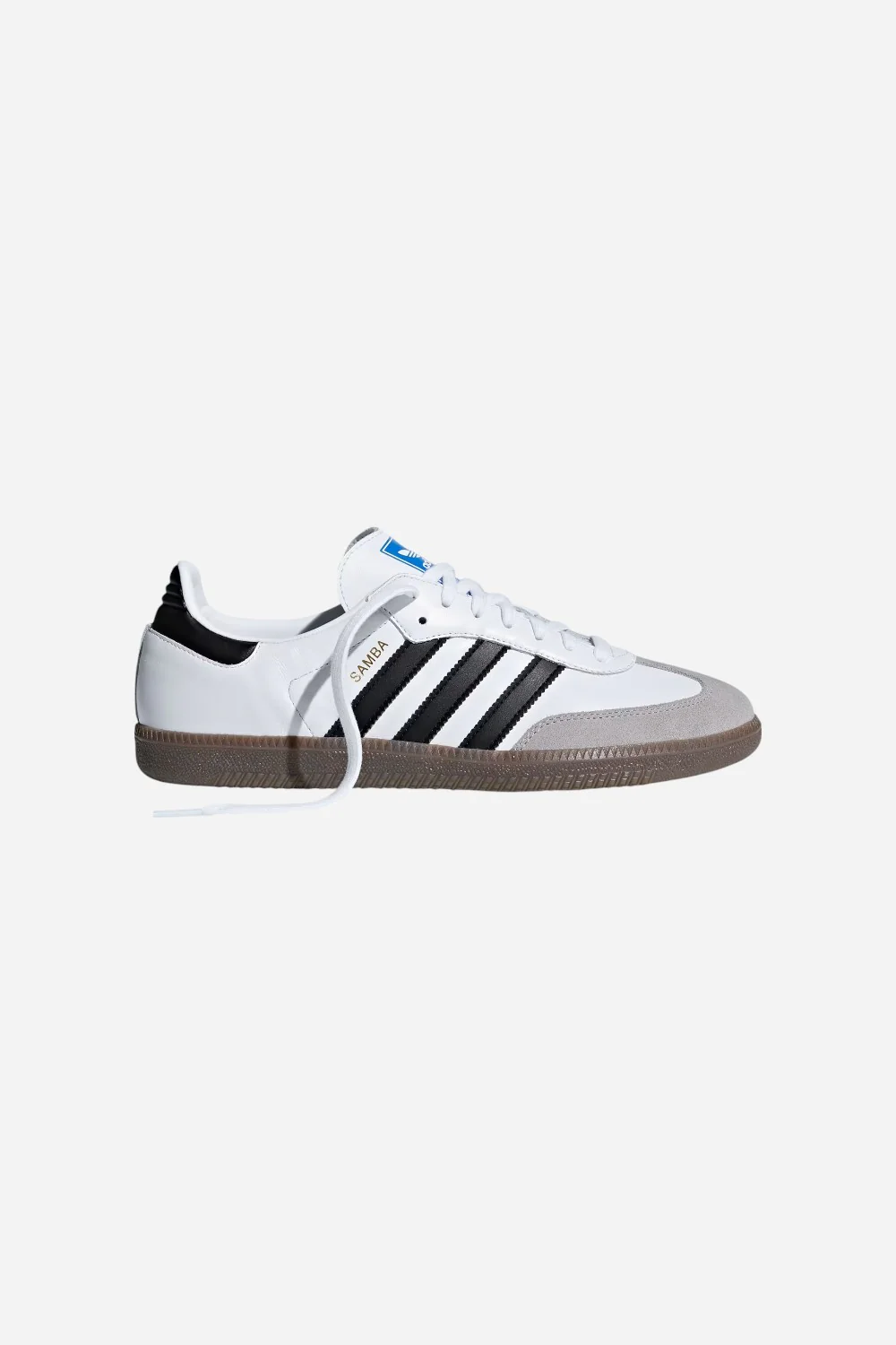 Adidas Samba OG Shoes in Cloud White / Core Black / gum - Image 8