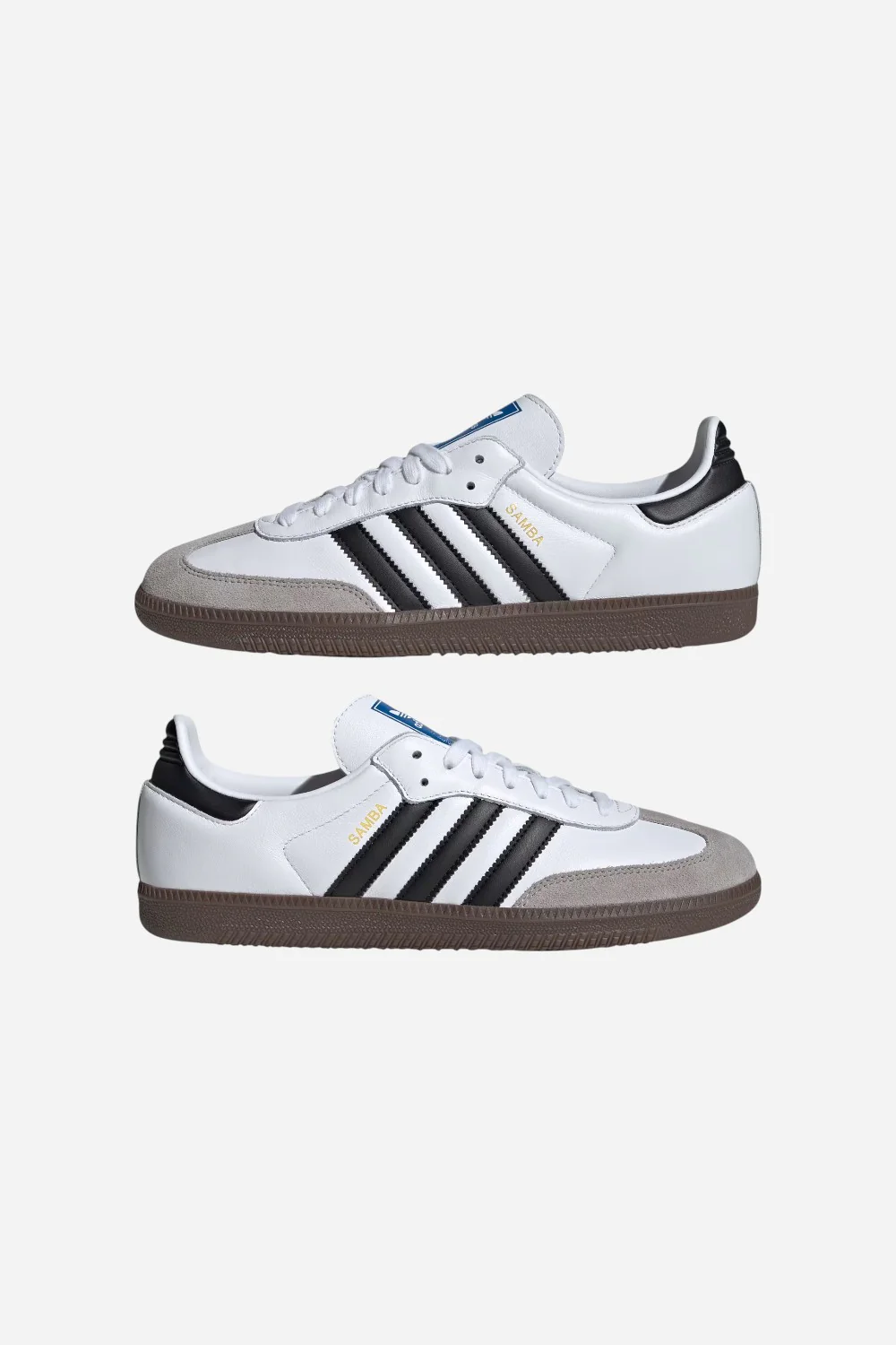 Adidas Samba OG Shoes in Cloud White / Core Black / gum - Image 9