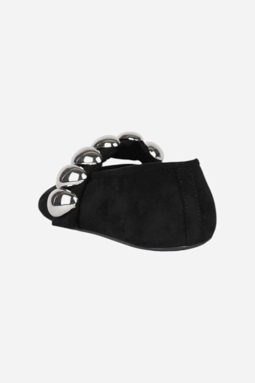 Jeffrey Campbell Ballet-SD Flats in Black Suede Silver - Image 3