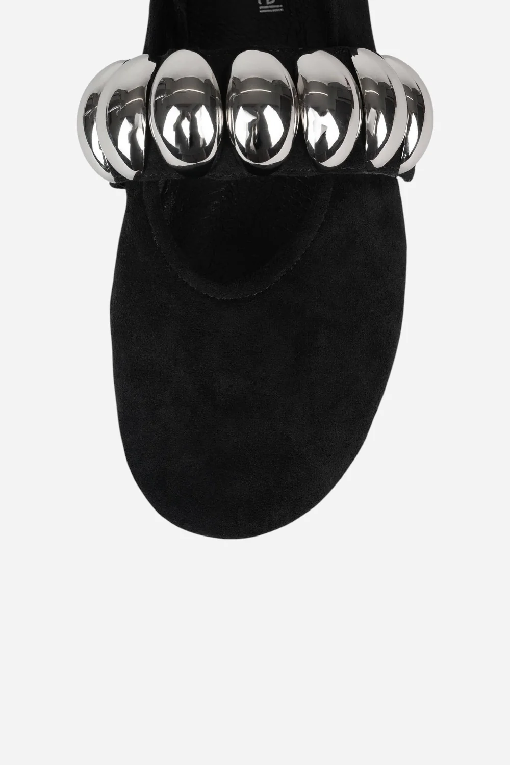 Jeffrey Campbell Ballet-SD Flats in Black Suede Silver - Image 4