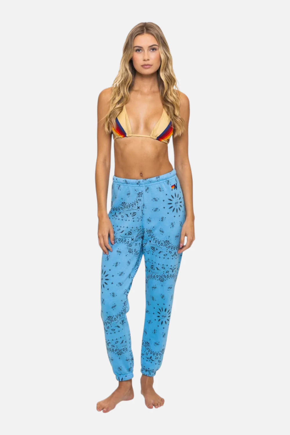 Aviator Nation Bandana Sweatpant in Sky