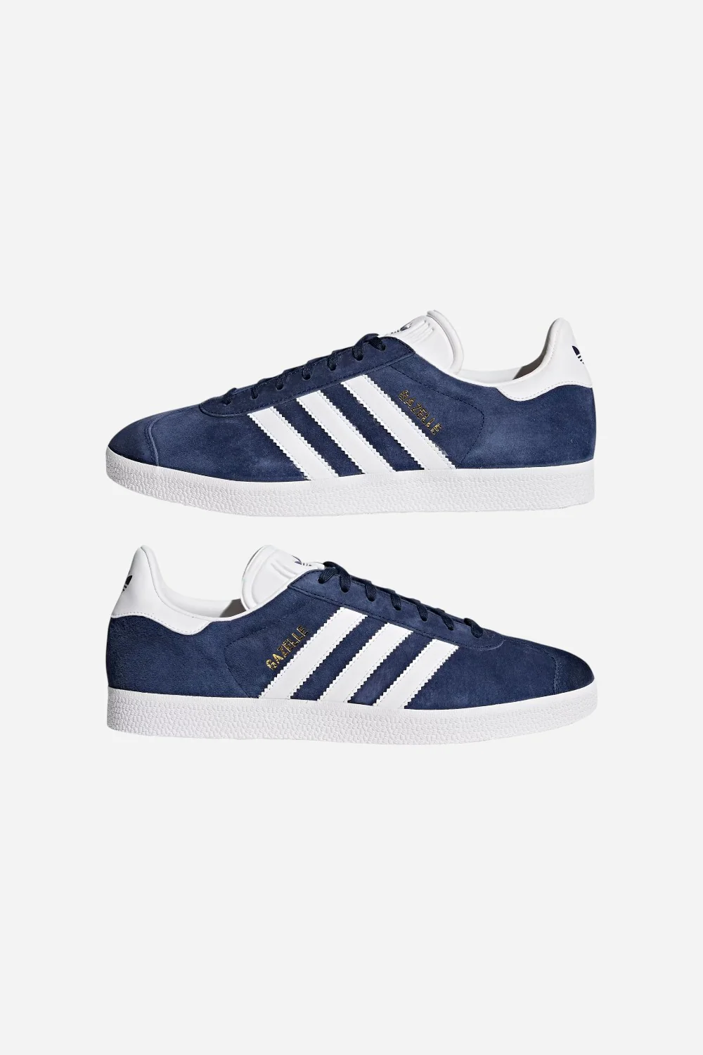 Adidas Gazelle Shoes in Collegiate Navy & White - Image 7
