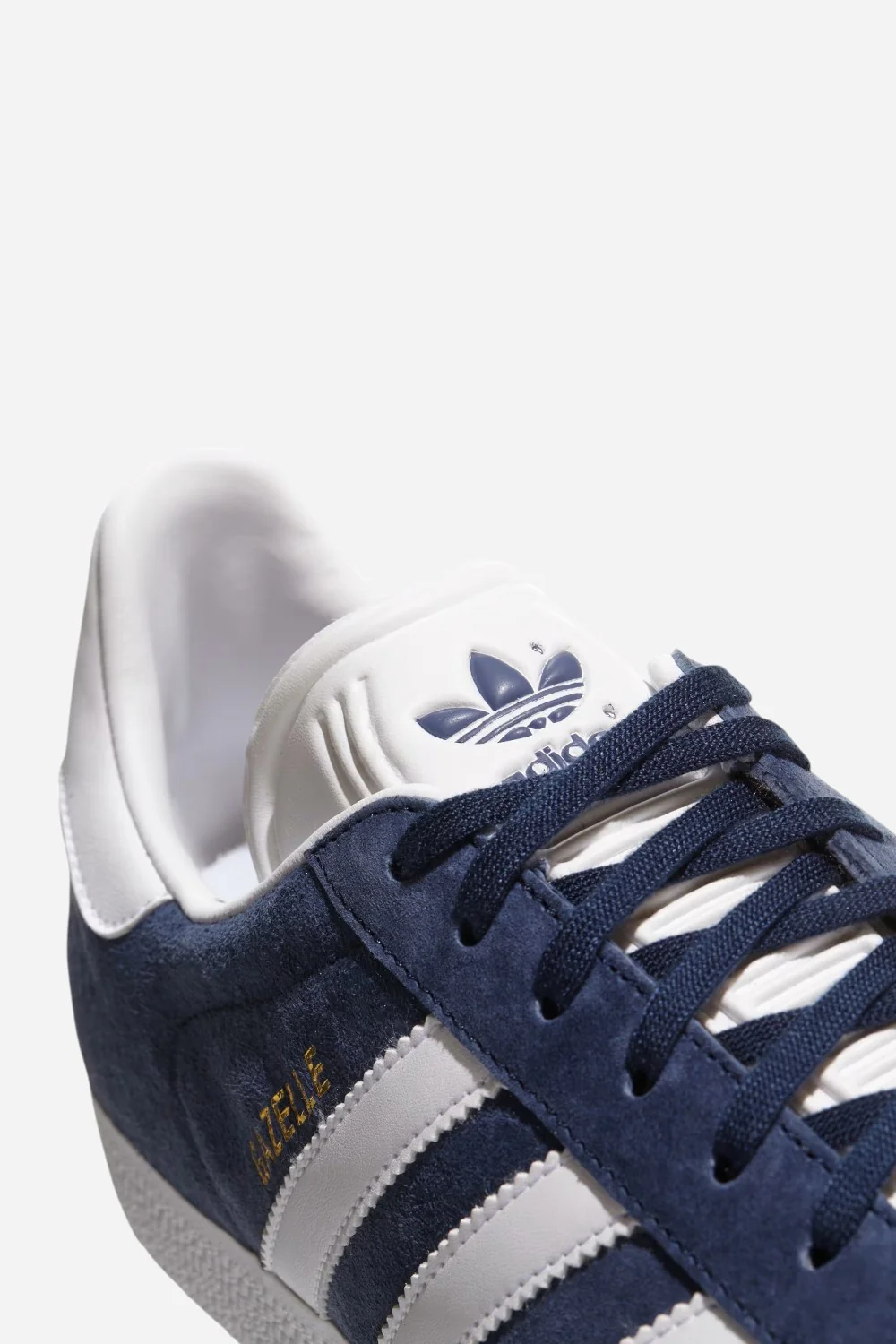 Adidas Gazelle Shoes in Collegiate Navy & White - Image 8