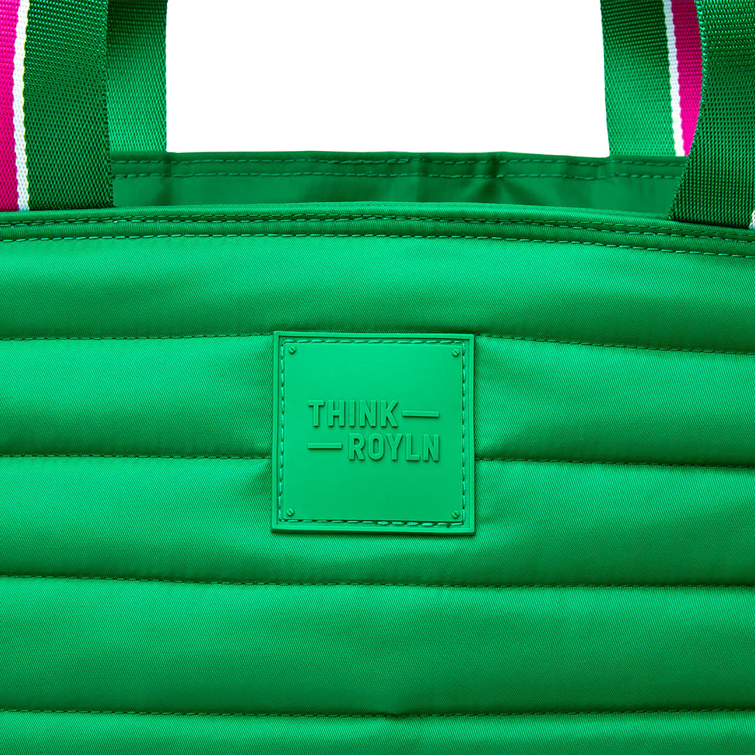 Think Royln Beach Bum Cooler Bag Maxi in Kelly Green - Image 10