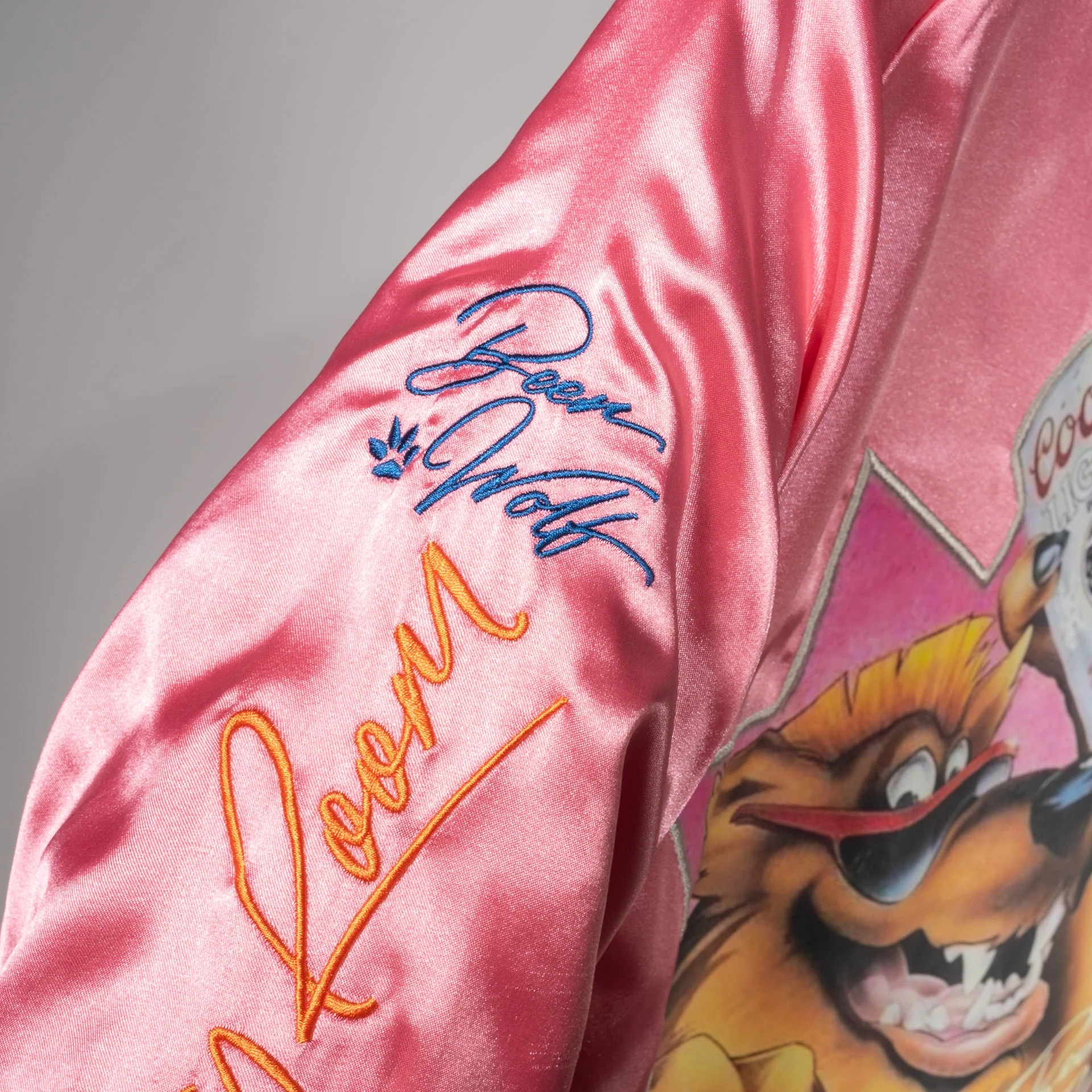 The Laundry Room Beer Wolf Time Stadium Jacket in Blush Pink - Image 4