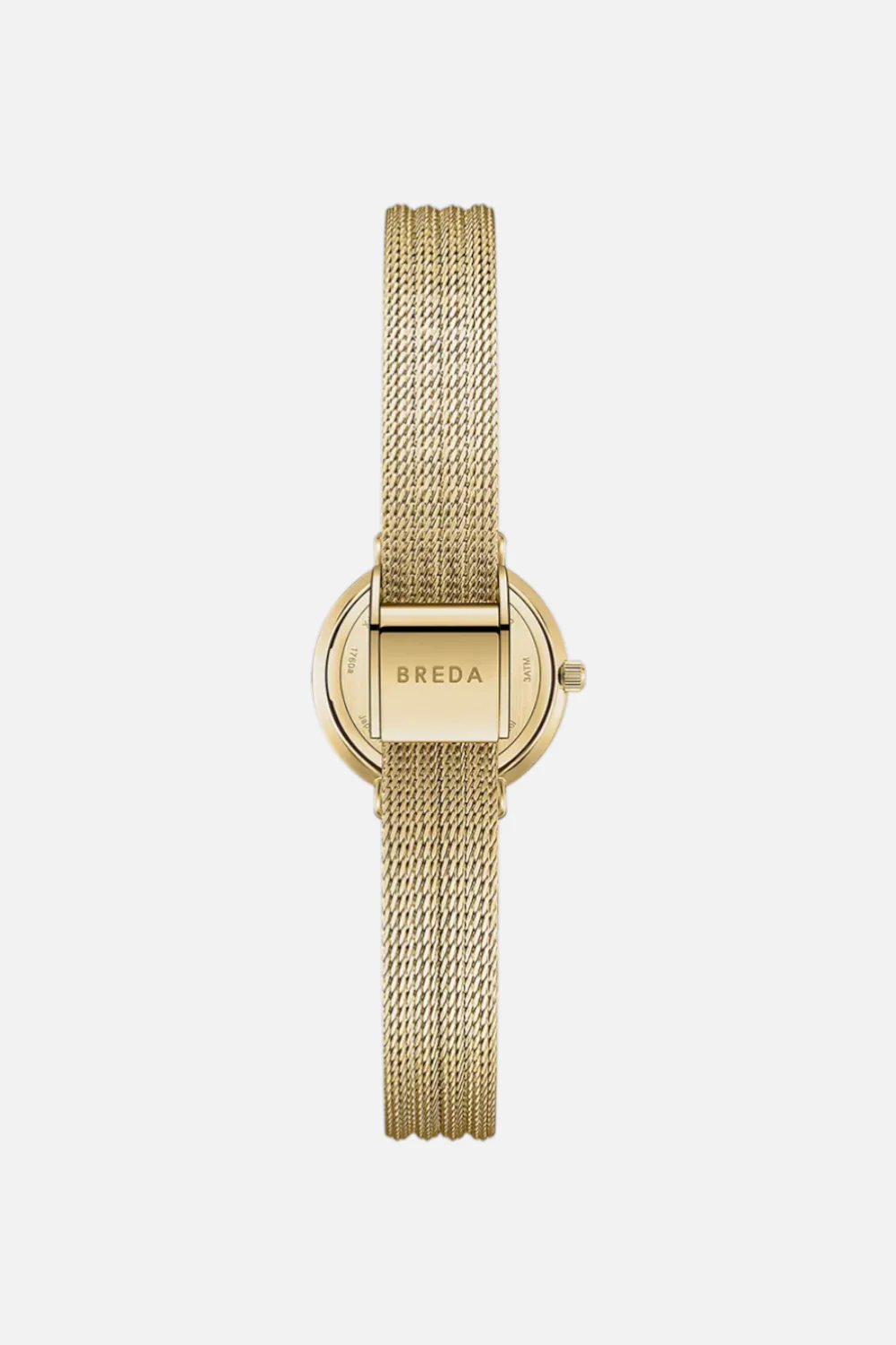 Breda Beverly Mesh Gold Metal Watch - Image 4