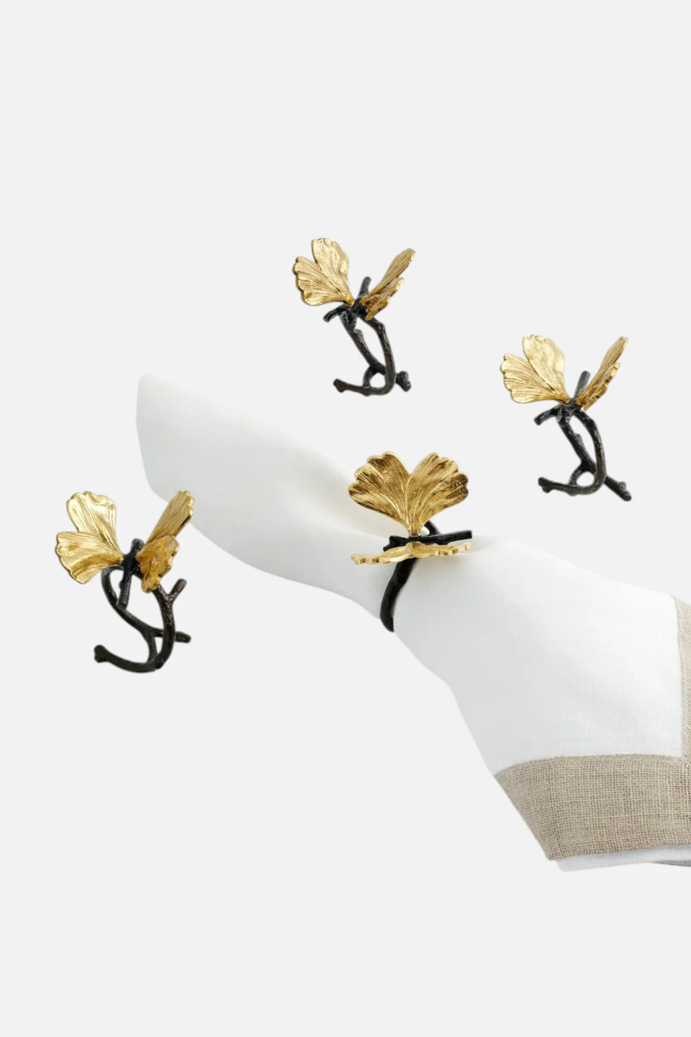 Michael Aram Butterfly Gingko Napkin Ring Set of 4