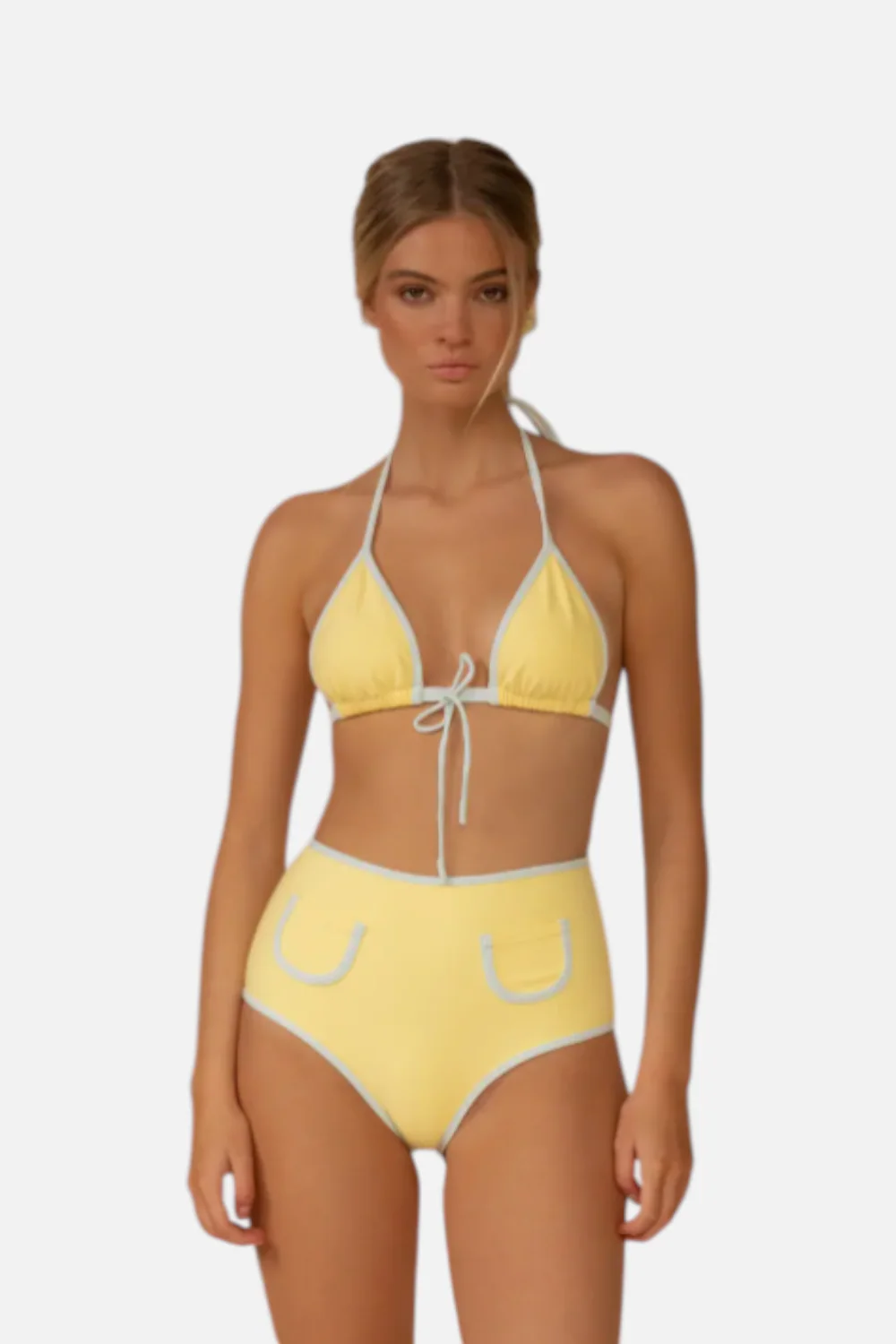 Montce Women's Binded Emma Top in Sunshine - Image 3