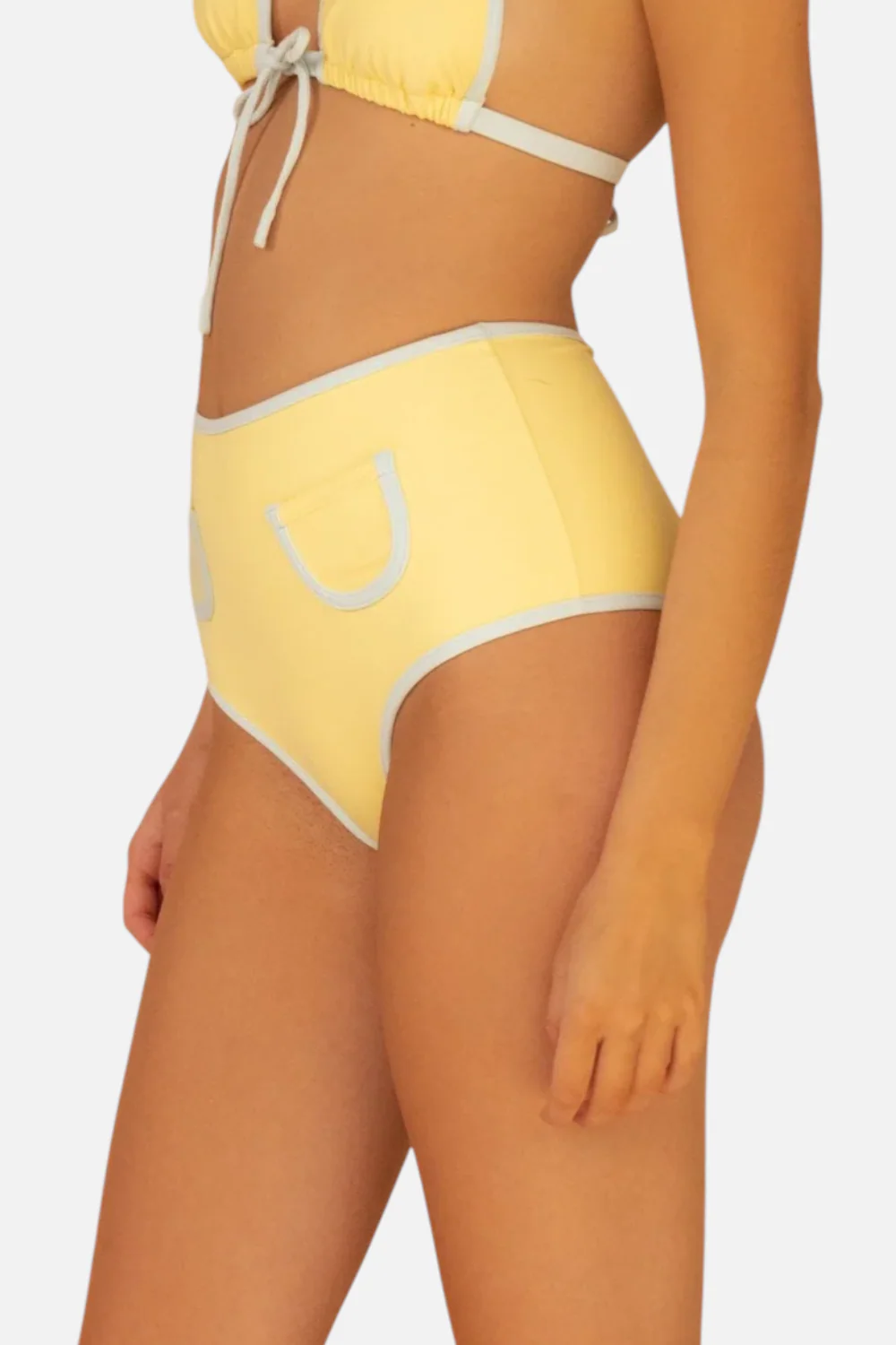 Montce Women's Binded Polly Bikini Bottom in Sunshine - Image 2