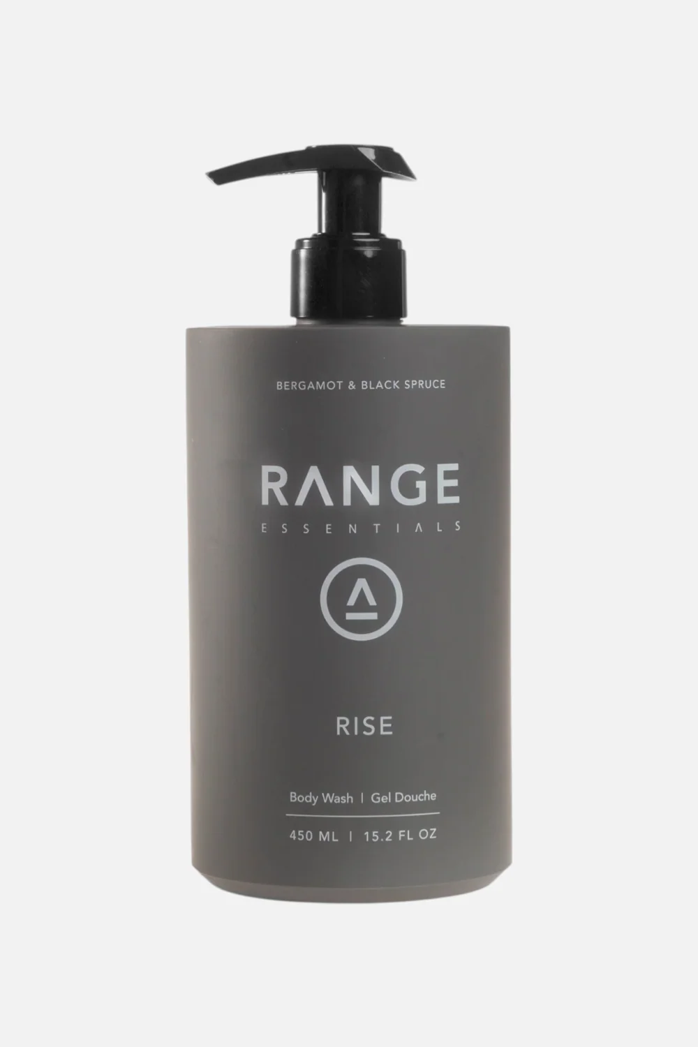 Range Essentials Men's Body Wash 450ML- Rise: Bergamot & Black Spruce