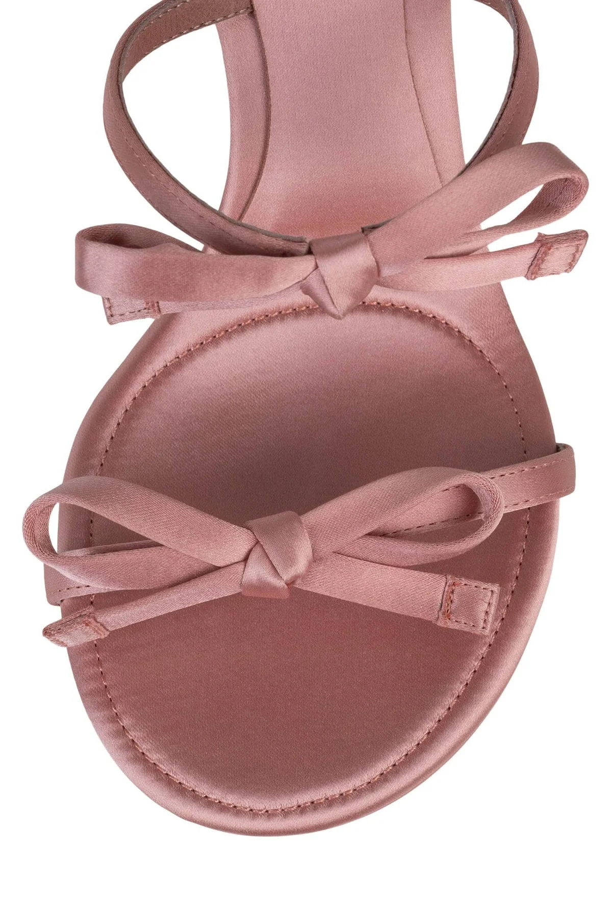 Jeffrey Campbell Bow-Bow Heeled Sandals in Blush Satin Gold - Image 4