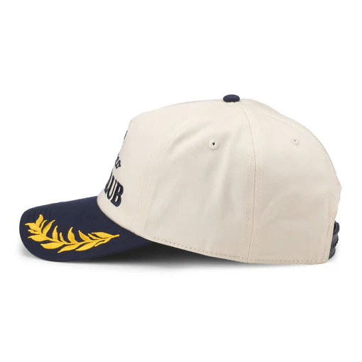 American Needle Bronco Club Captain Hat in Ivory Navy - Image 2