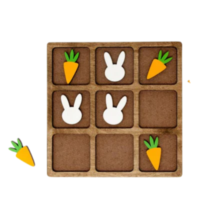 This & That Bunny Vs Carrot Tic-Tac-Toe Game - Image 2