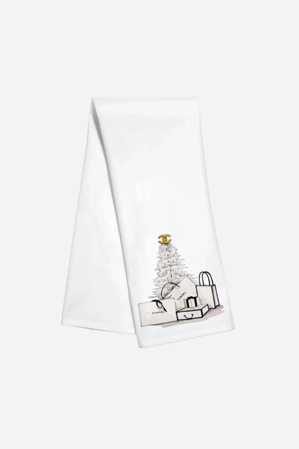 Toss Designs CC White Tree Kitchen Towel