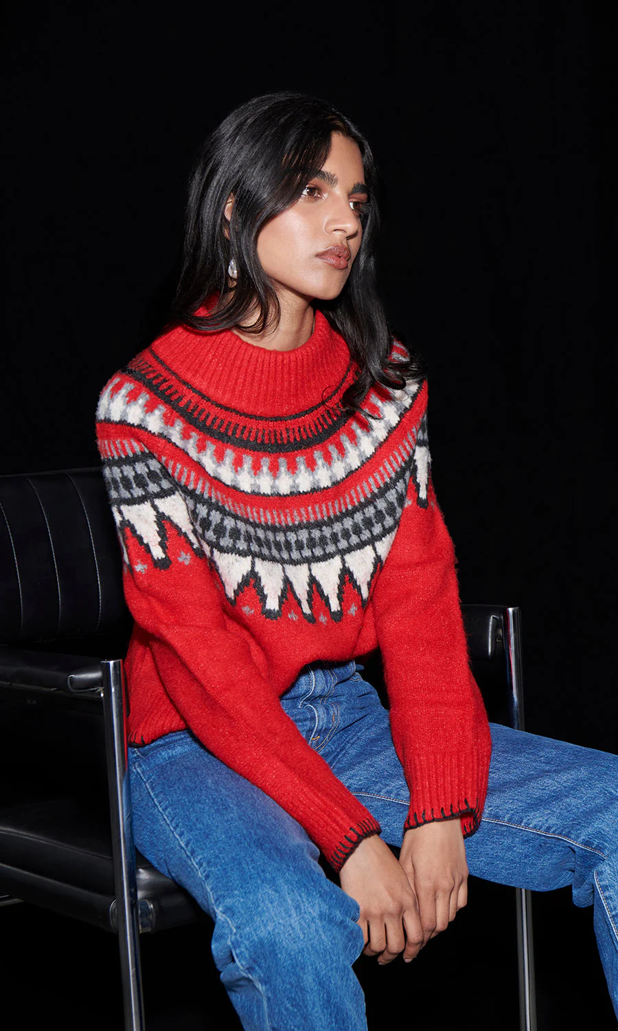 Saylor Ceylona Holiday Fairisle Sweater - Image 2