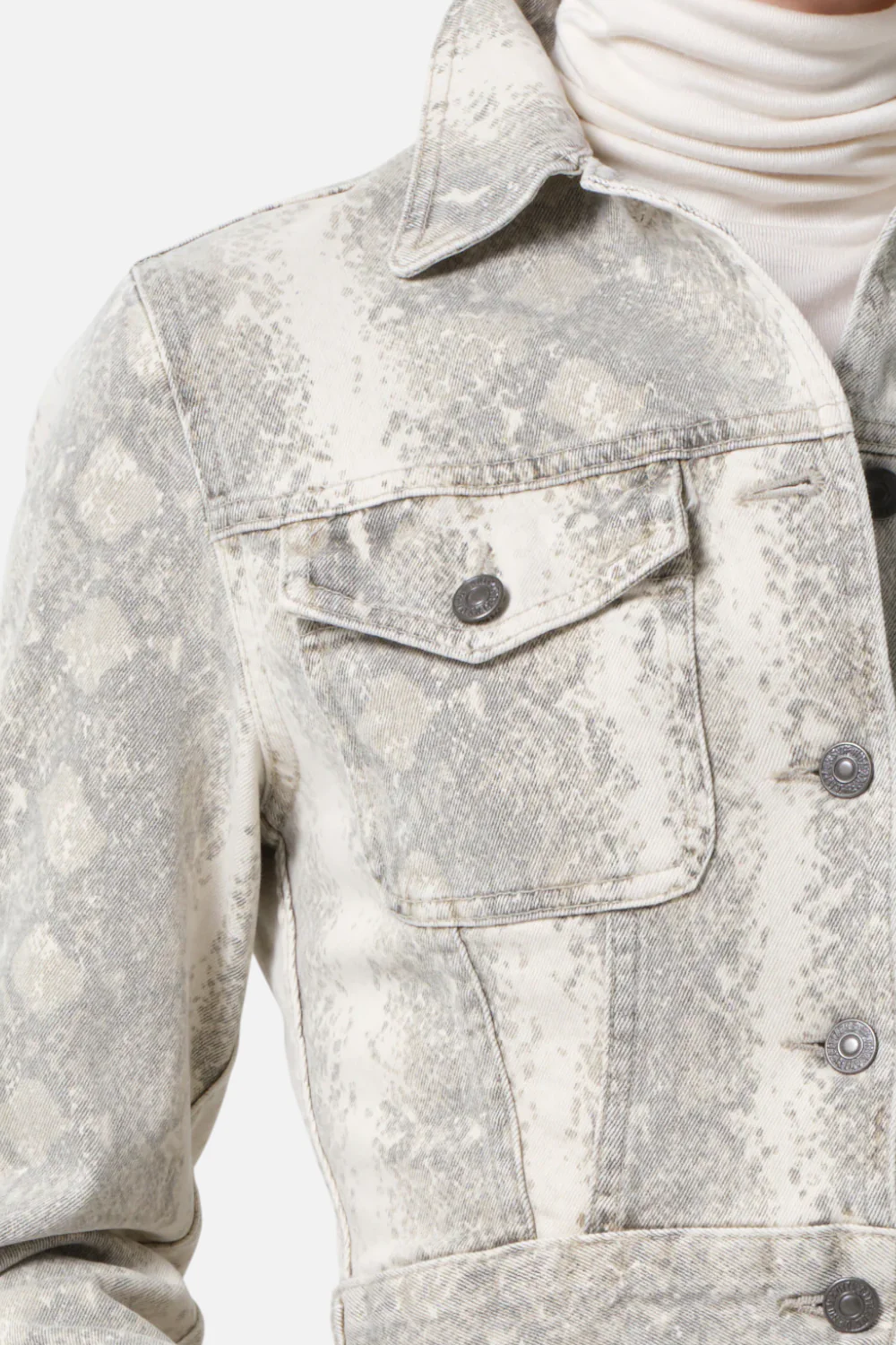 Citizens of Humanity Women's Charisse Shrunken Jacket in Python - Image 2