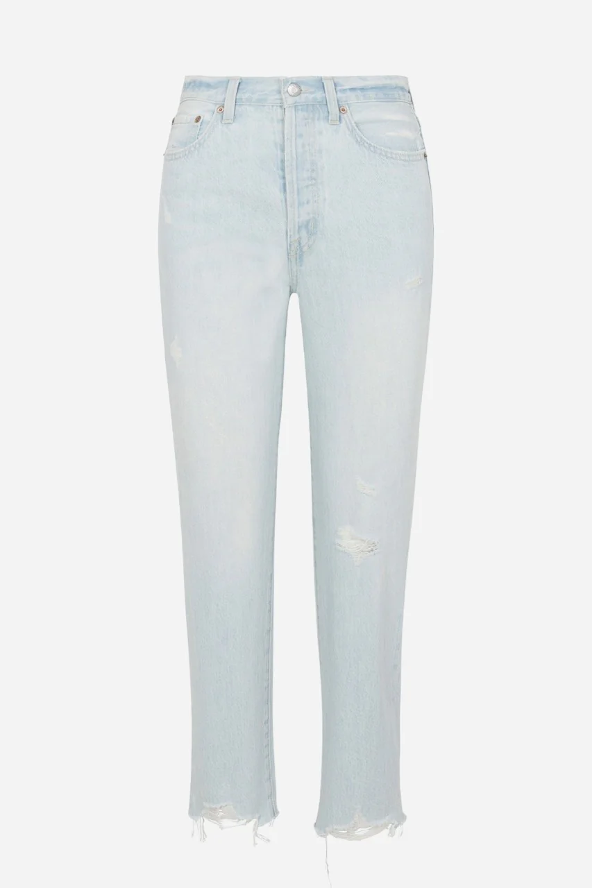 Pistola Charlie High Rise Straight Classic Jeans in Destination Distress - Image 5