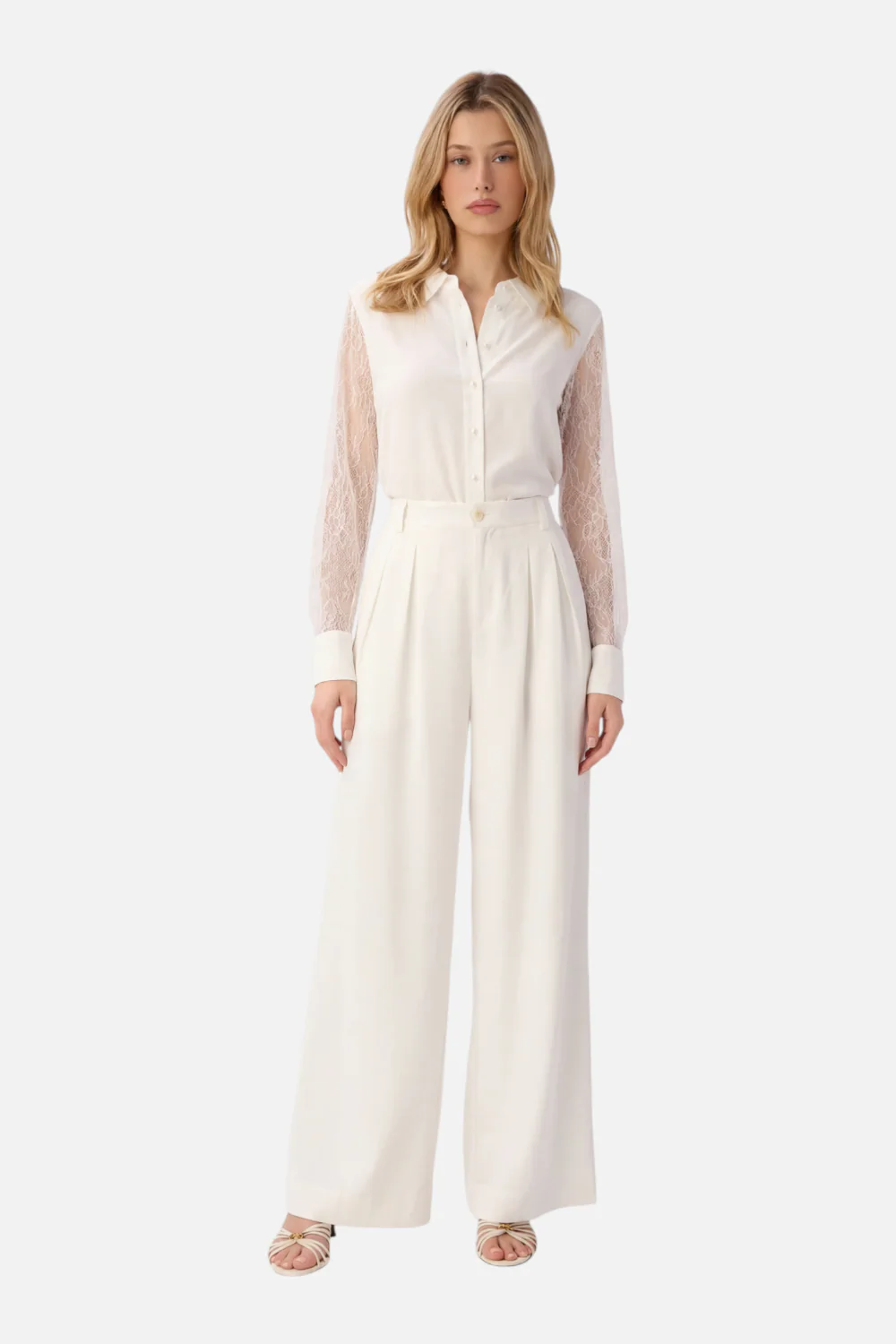 Cami NYC Chelsey Chiffon Blouse in White
