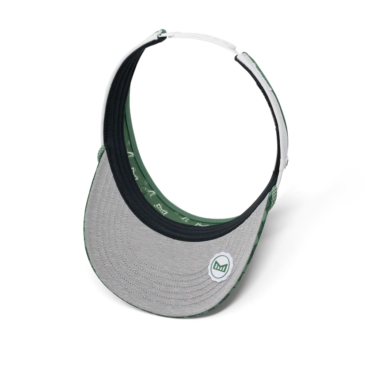 Melin Coast Links Front 9 Hydro Visor in Green Argyle - Image 3