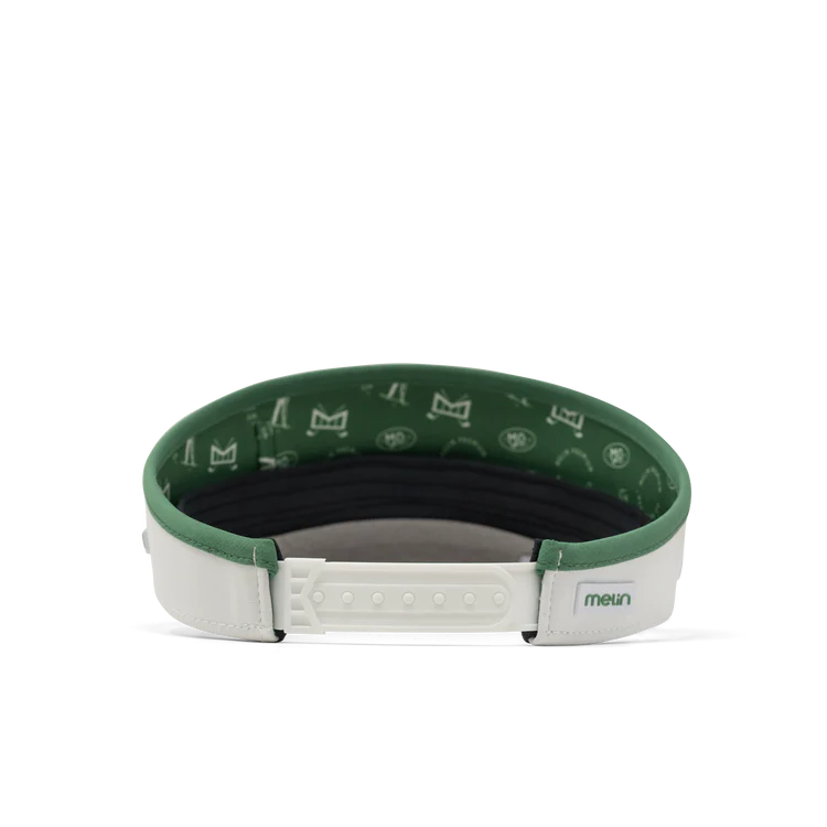 Melin Coast Links Front 9 Hydro Visor in Green Argyle - Image 4