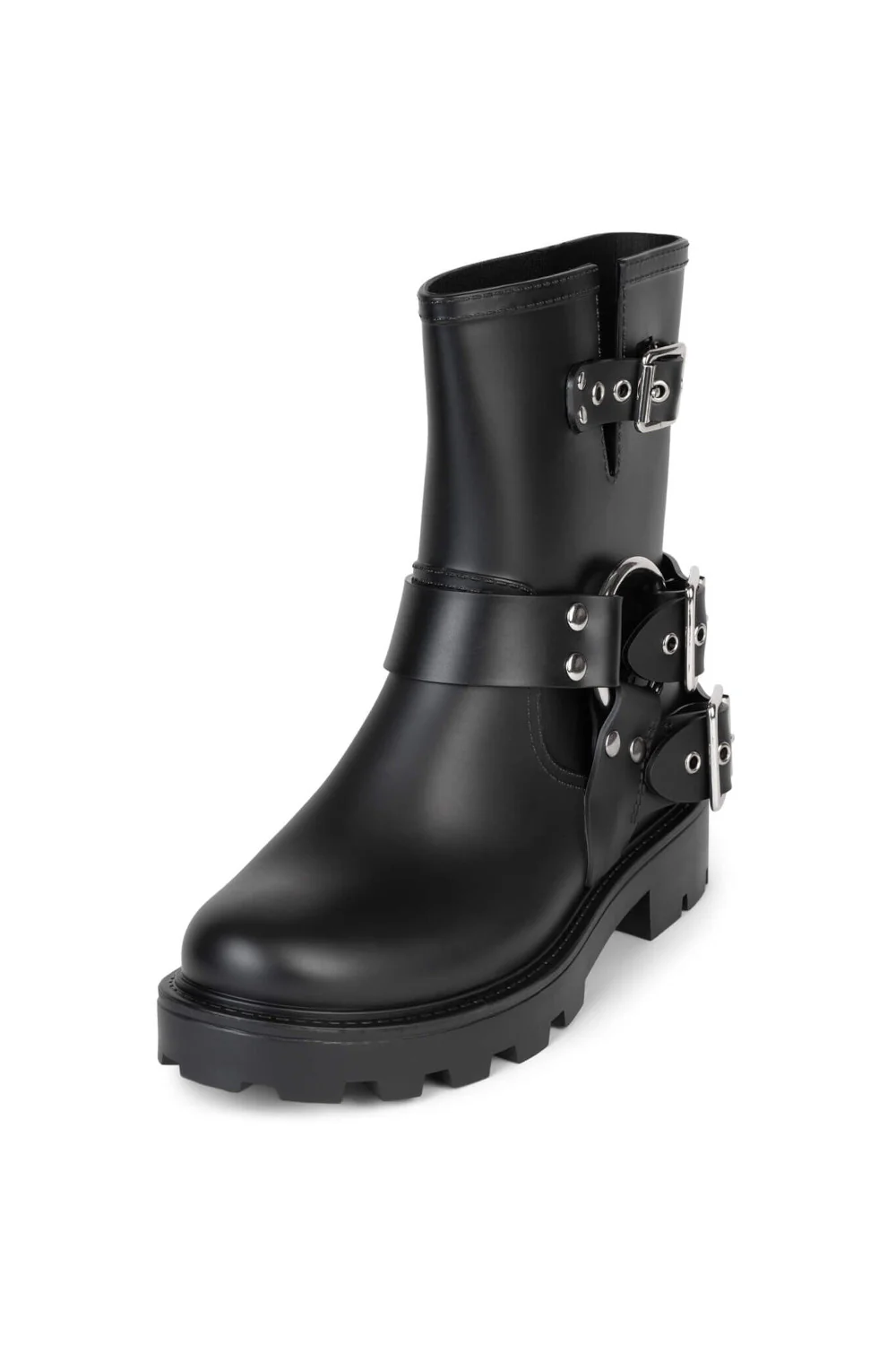 Jeffrey Campbell Controller Boots in Black Matte Silver - Image 3