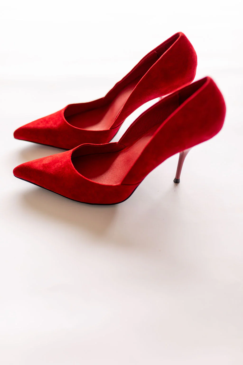 Jeffrey Campbell Convince Dress Pump Heels in Red Suede - Image 2