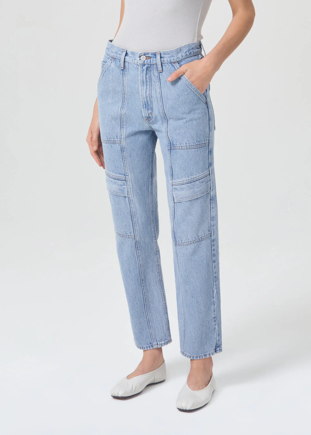 Agolde Cooper Cargo Pants in Rank - Image 4