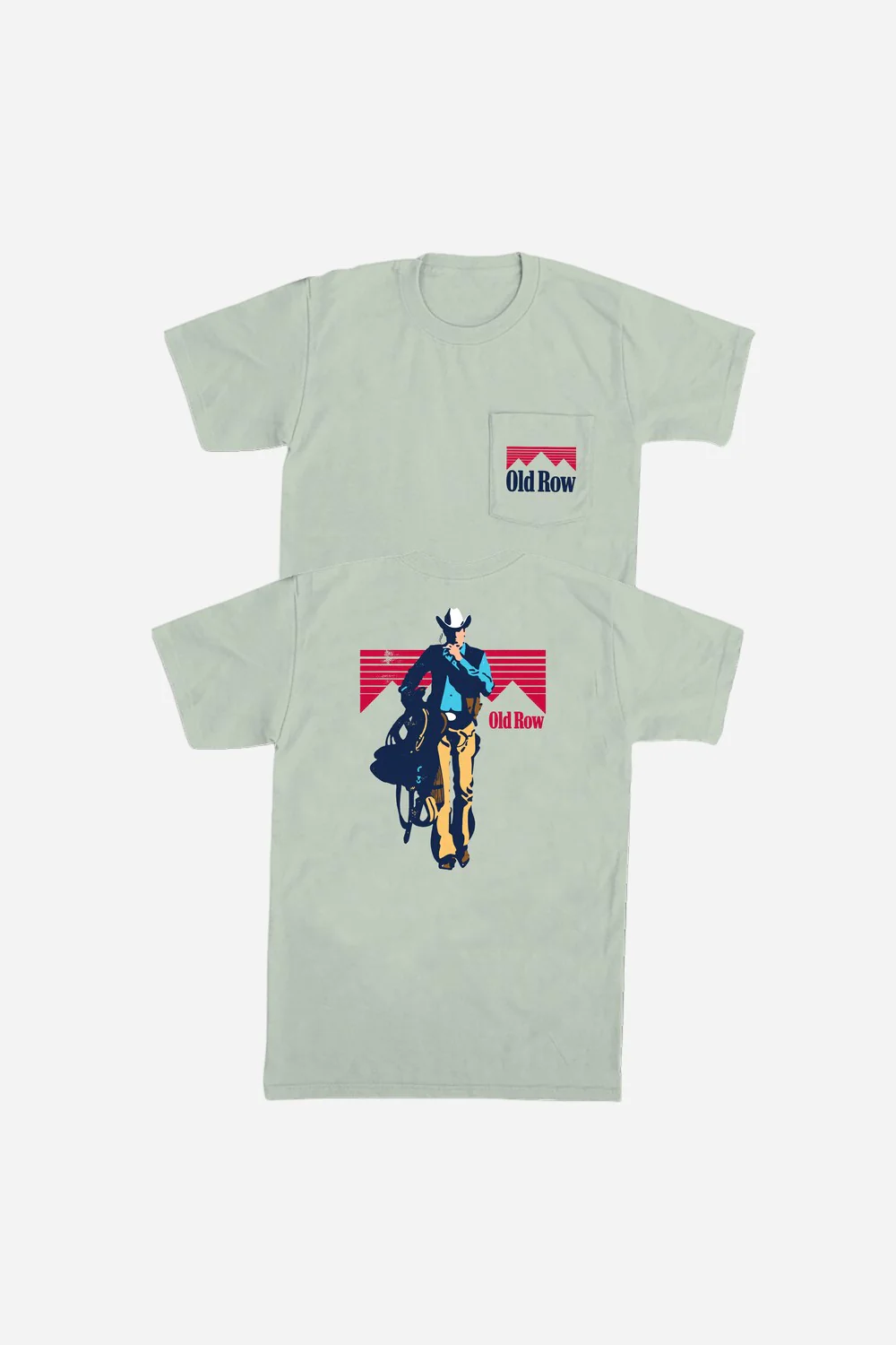 Old Row The Cowboy 5.0 Pocket Tee in Green