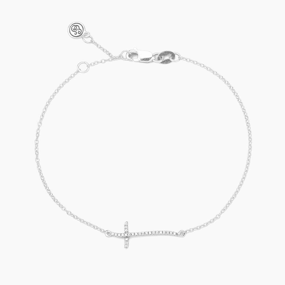 Ella Stein Criss Cross Chain Bracelet in Sterling Silver - Image 2
