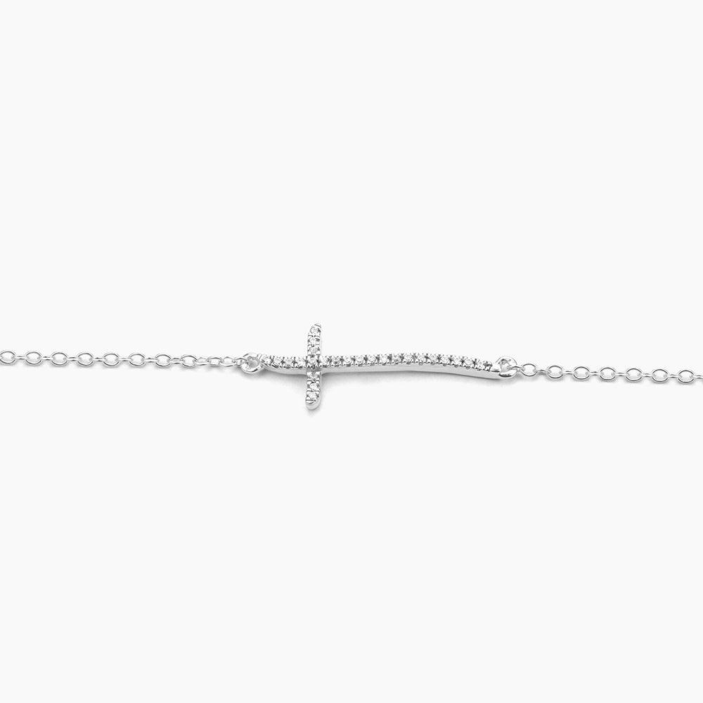 Ella Stein Criss Cross Chain Bracelet in Sterling Silver - Image 4