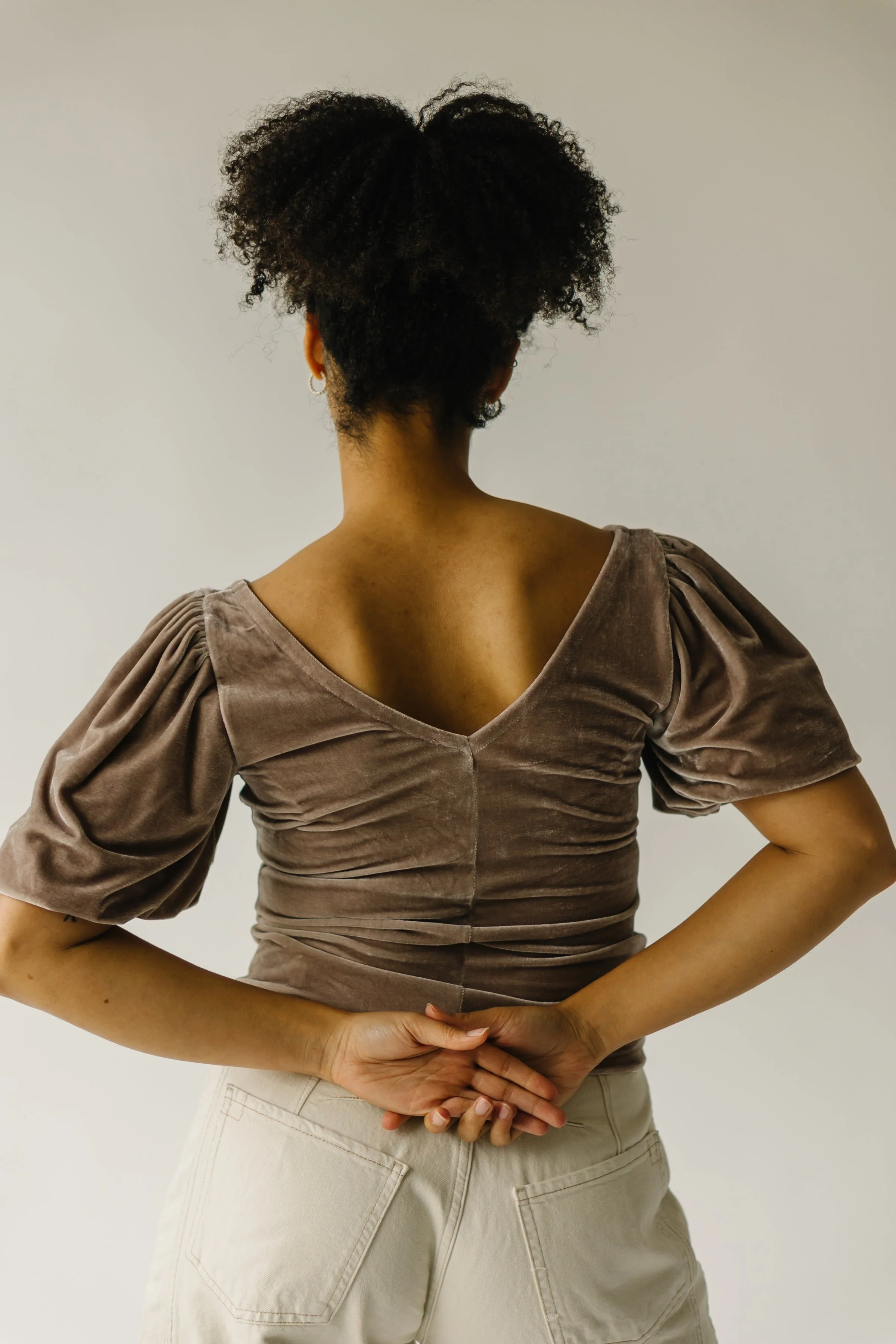 Free People Cupcake Velvet Top in Cashmere - Image 2