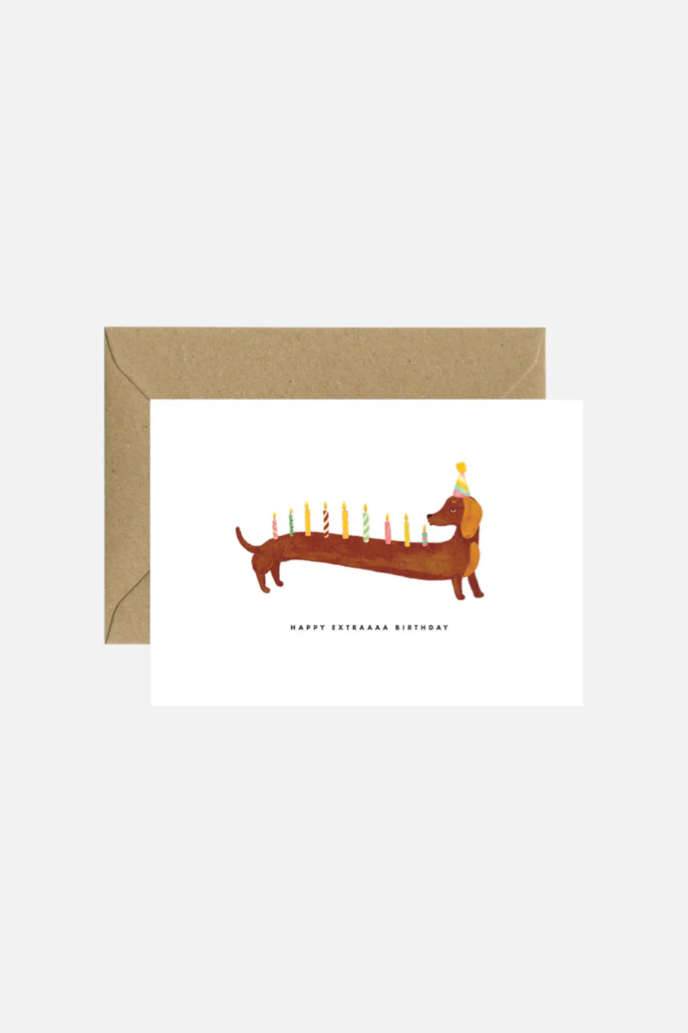 Dachshunds Extra Birthday Greeting Card