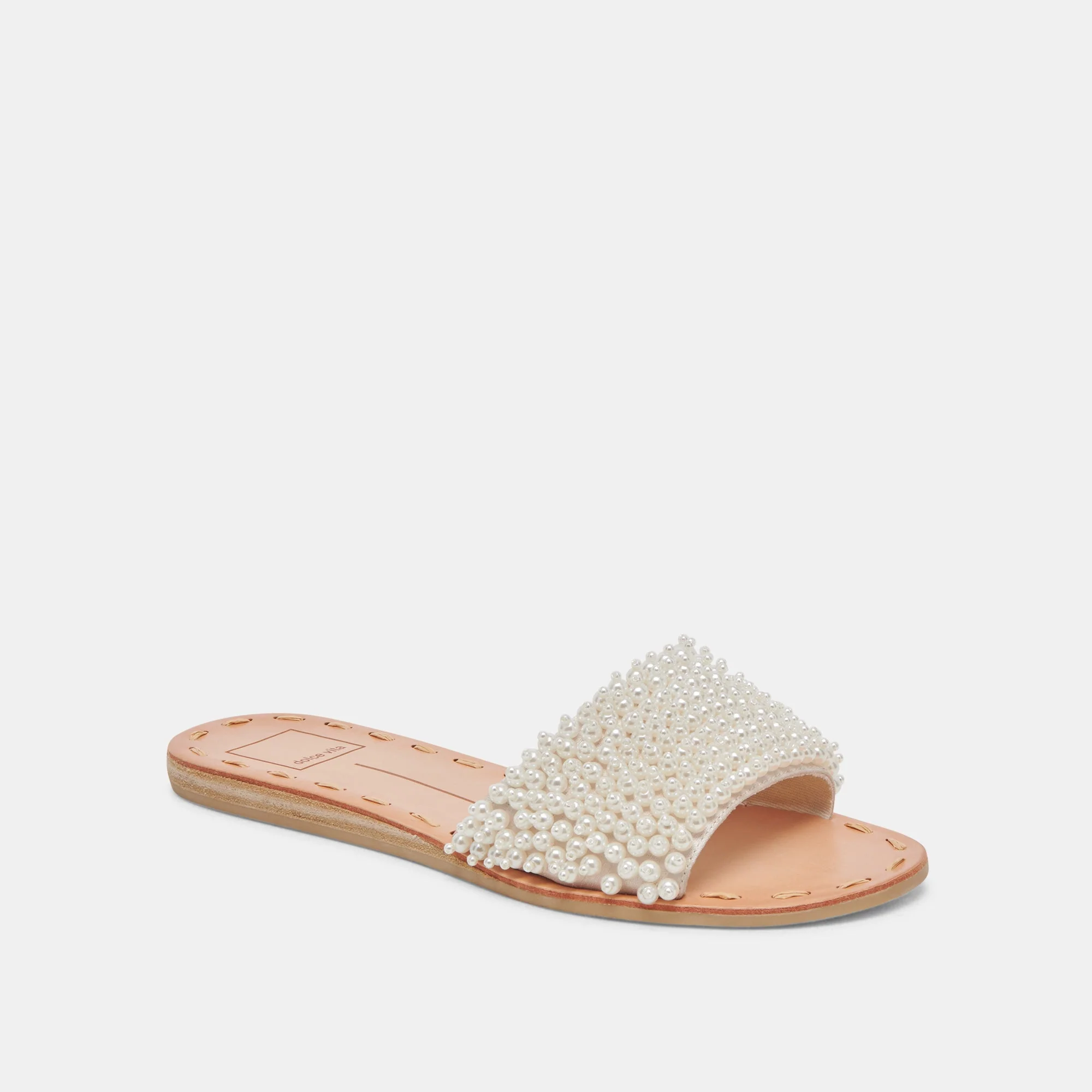 Dolce Vita Dalon Pearl Sandals in Vanilla Pearls - Image 2