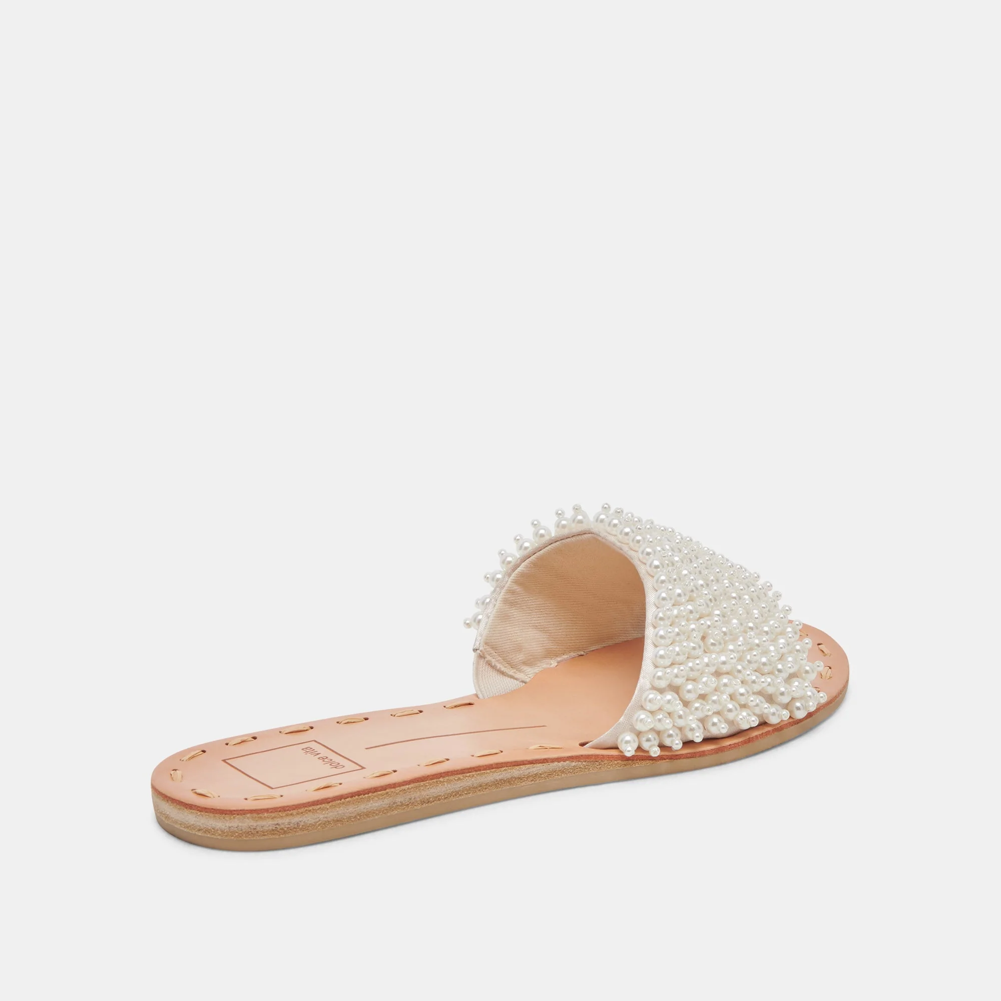 Dolce Vita Dalon Pearl Sandals in Vanilla Pearls - Image 3
