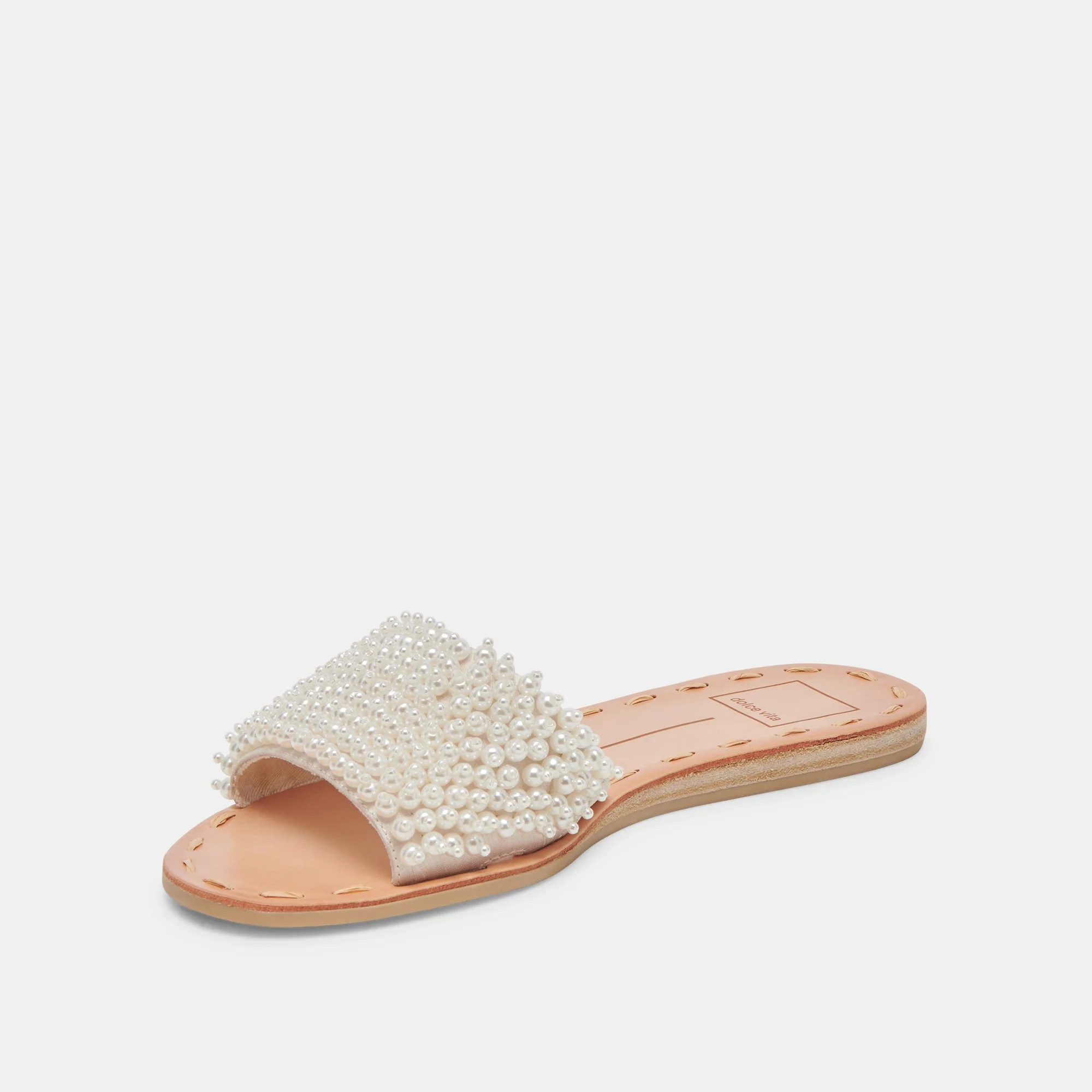 Dolce Vita Dalon Pearl Sandals in Vanilla Pearls - Image 4