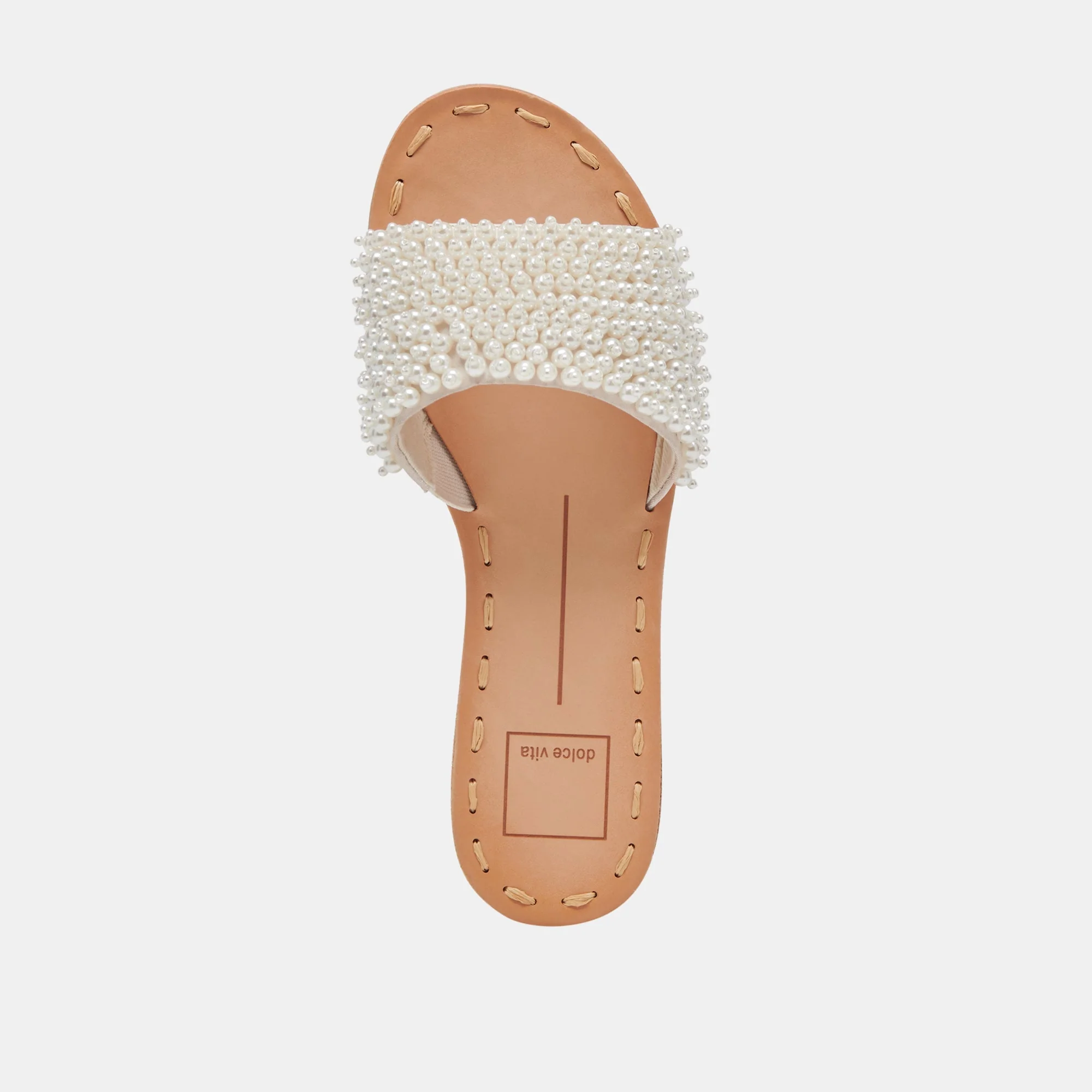 Dolce Vita Dalon Pearl Sandals in Vanilla Pearls - Image 8