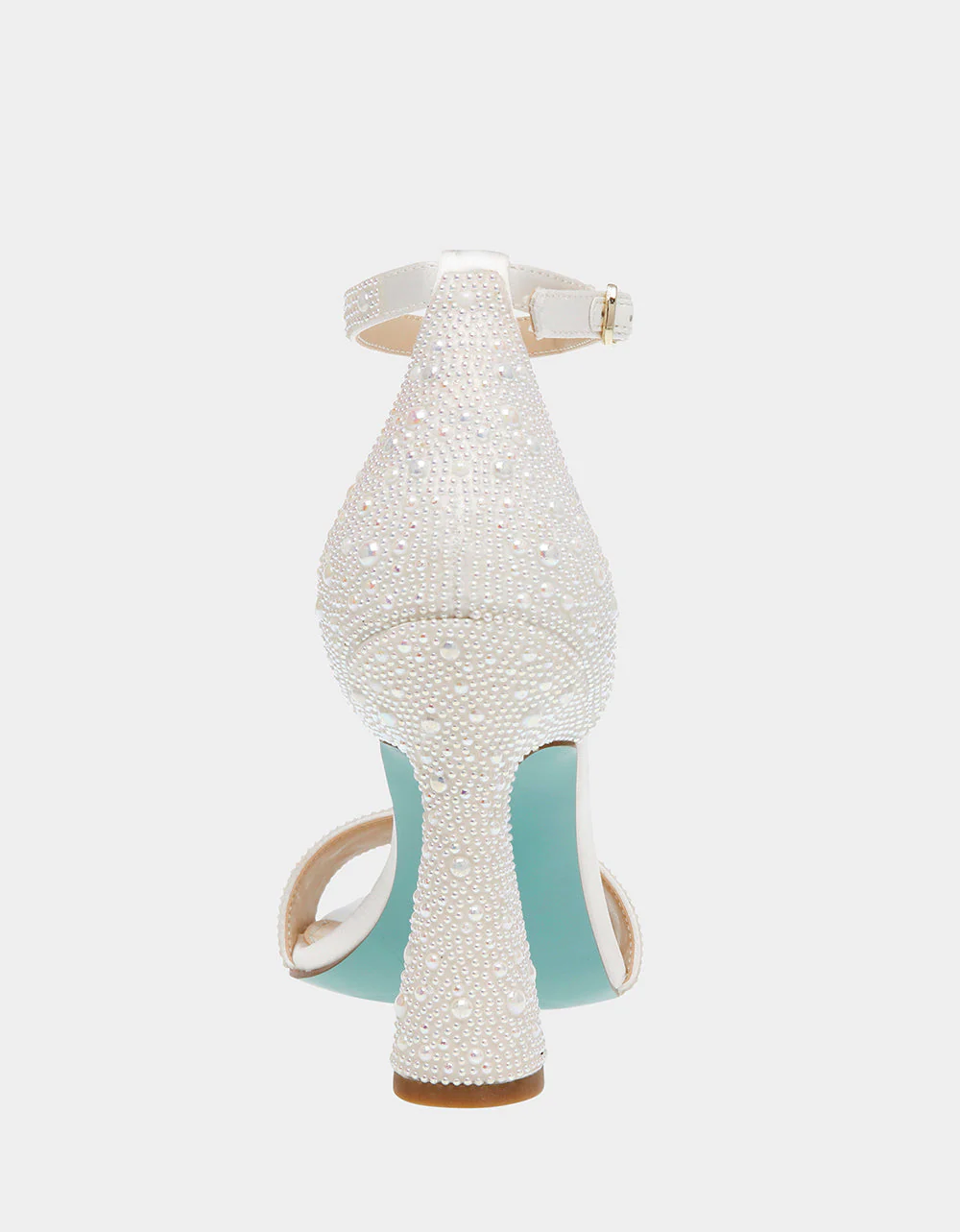 Betsy Johnson Dani Heel Sandal in Ivory Pearl - Image 5