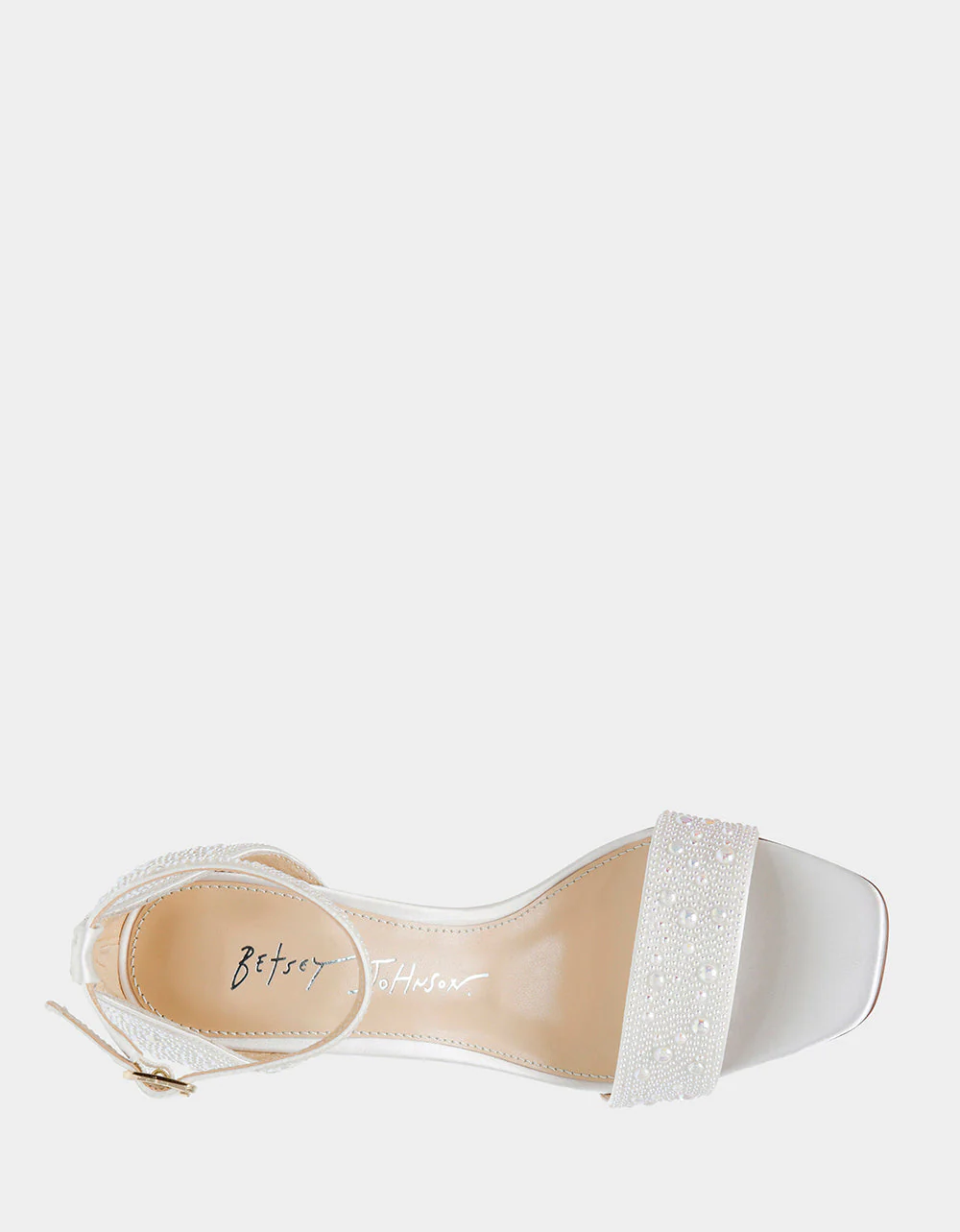 Betsy Johnson Dani Heel Sandal in Ivory Pearl - Image 6