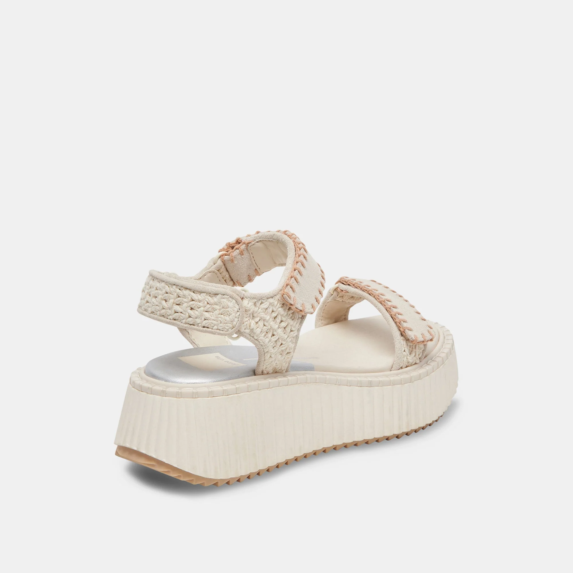 Dolce Vita Debra Sandals in Ivory Suede - Image 3