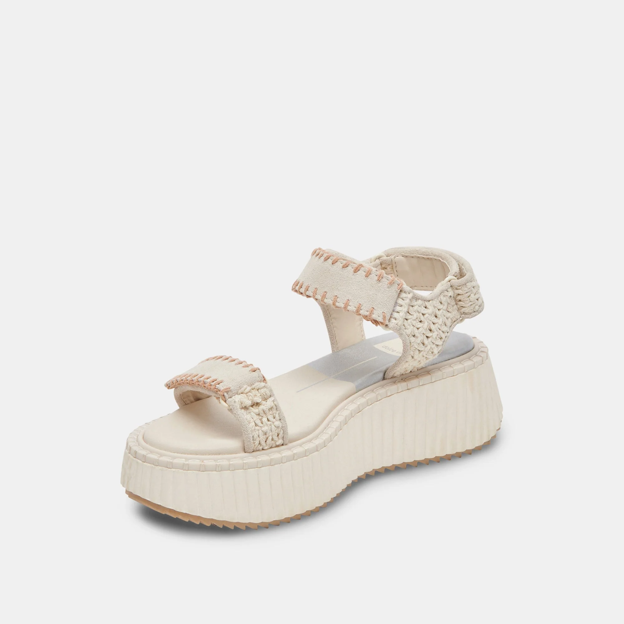 Dolce Vita Debra Sandals in Ivory Suede - Image 4