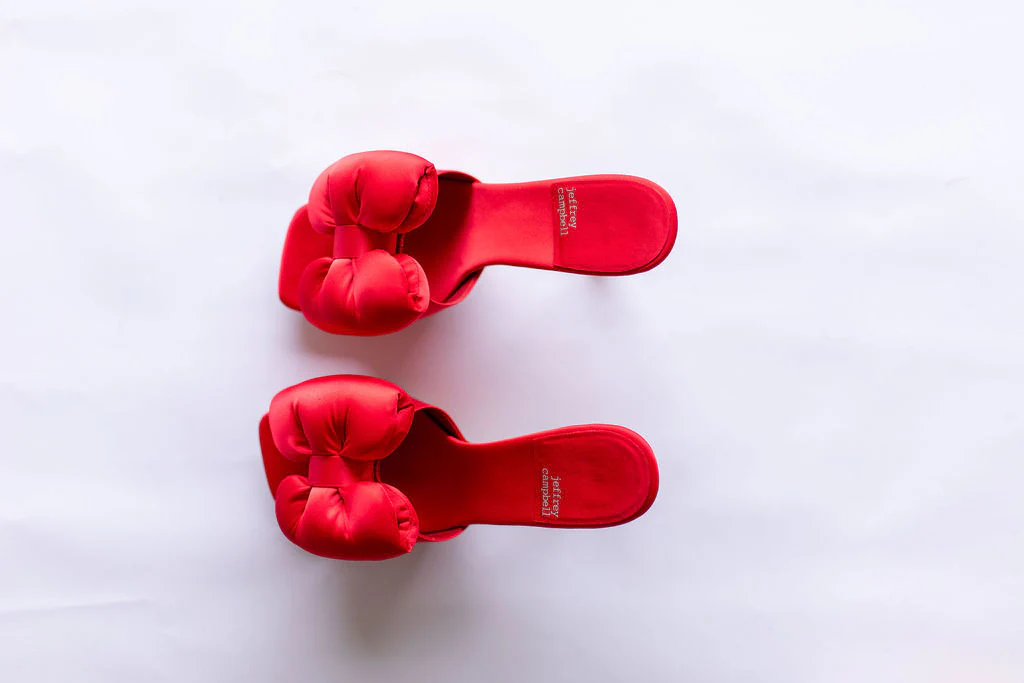 Jeffrey Campbell Deedee Red Satin Bow Heel - Image 3